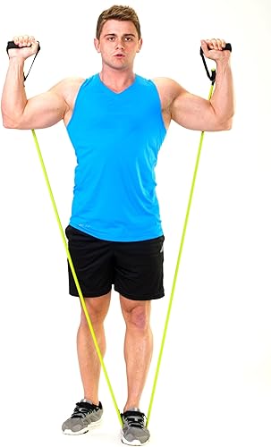 Miniatura 2 de Banda simple de resistencia Black Mountain, anclaje para puerta y guía para principiantes incluidos (idioma español no garantizado)