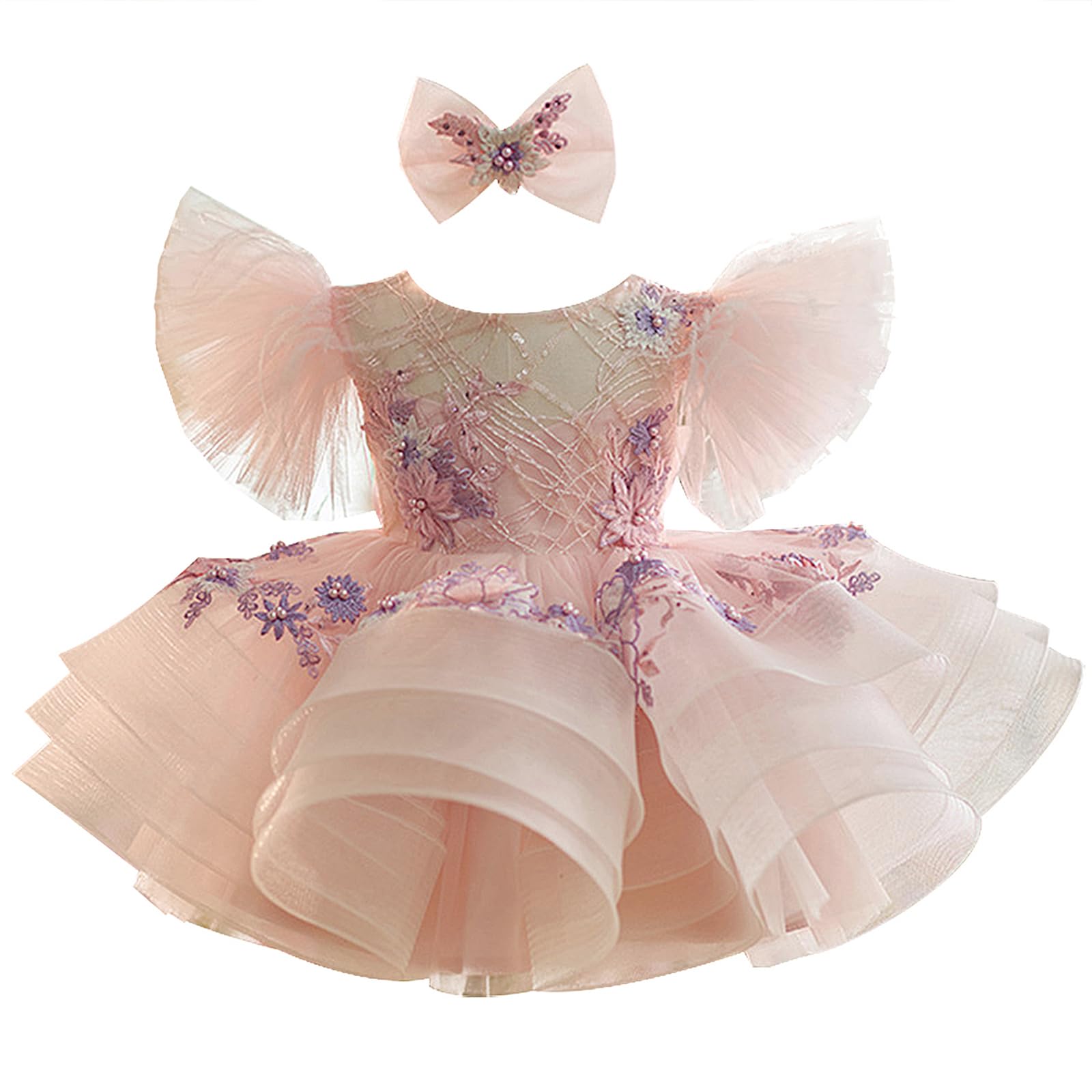 Photo 1 of *****HOT PINK DRESS*****STOCK IMAGE FOR REFERENCE***
RUYUYIRU Sequin Baby Girls Pageant Dress Flower Girls Tutu Dress Princess Big Bow First Birthday Party Dresses Rose Red