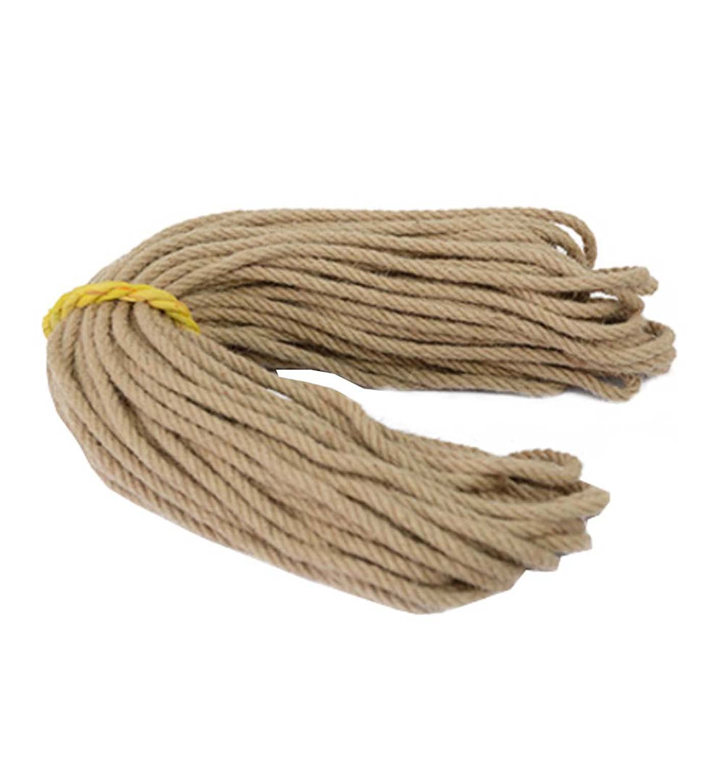 Fendawn Strive Corde de chanvre 100 % naturel pour loisirs créatifs, décoration, ficelle de jute, 8 mm x 50 m