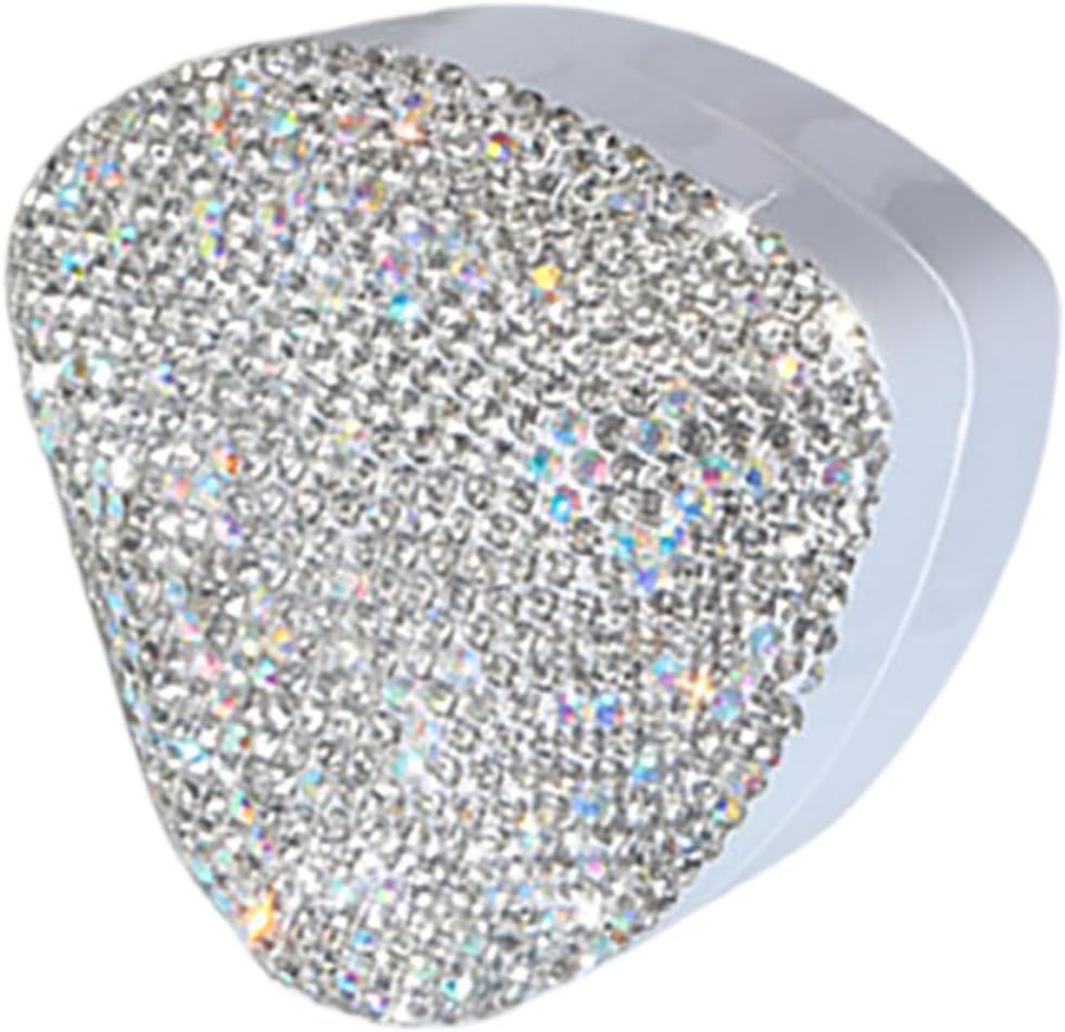 MERRYHAPY Heart Shaped Ring Box with Rhinestones and Automatic Lighting, Velvet Jewelry Box in Silver for Engagement Proposal and Wedding Day, Elegant Anniversary Jewelry Display Case
