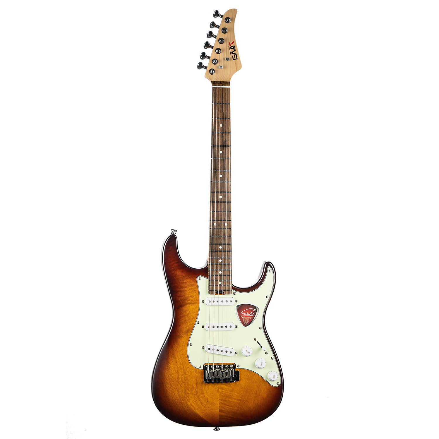 EART S-S-S Pickups - Chitarra elettrica solida, 6 corde, per destrorsi, tastiera in palissandro, colore rosso per pop, blues, Light Rock