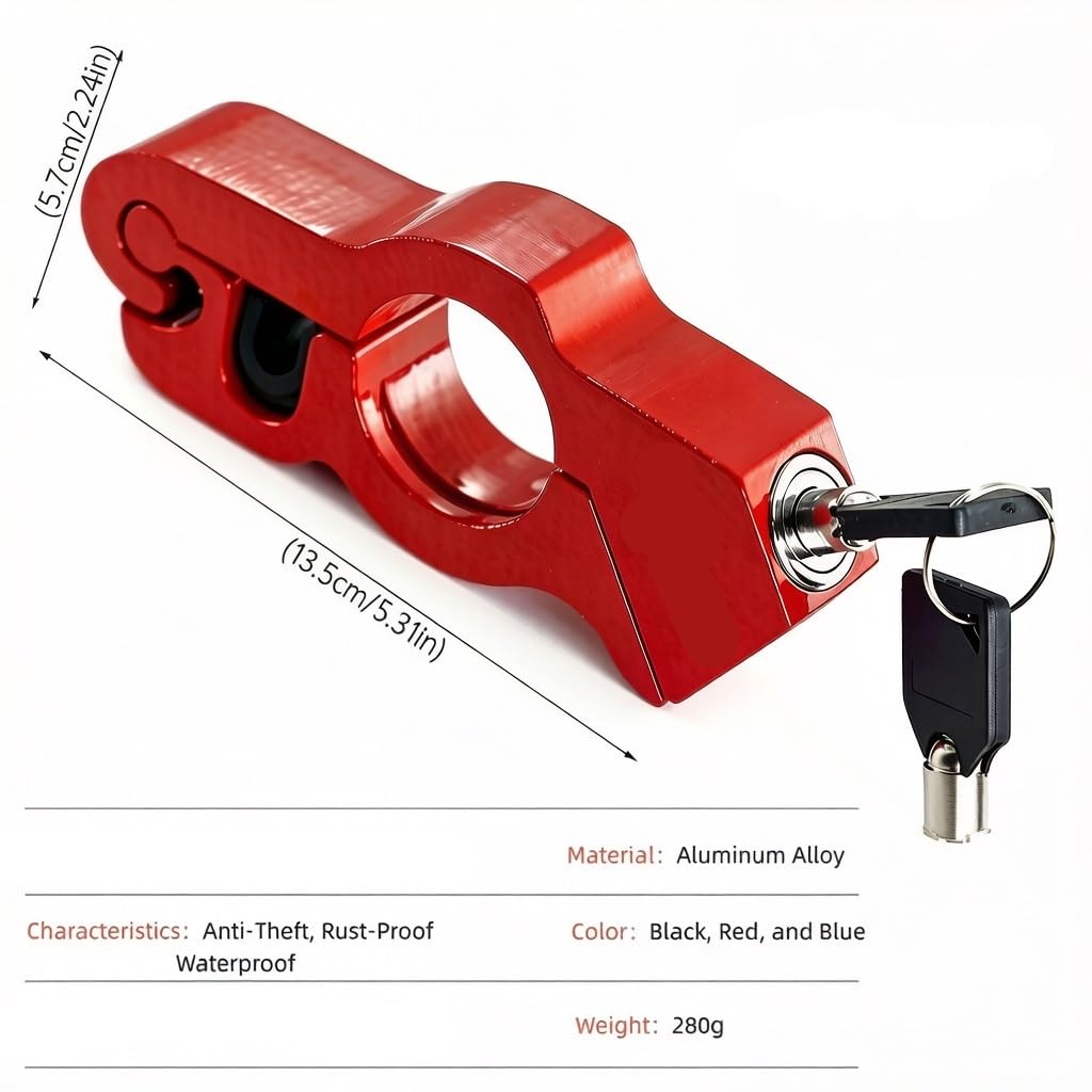 Verrouillage du Guidon Verrou de Guidon de Moto Convient pour NIU, antivol en Acier Robuste