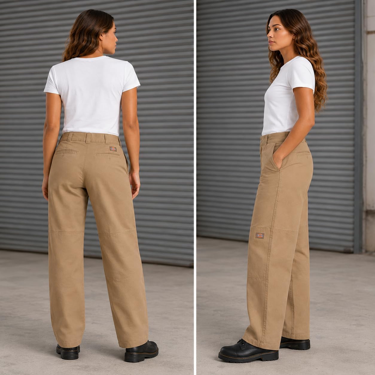 Dickies Women’s Loose Fit Double Knee Work Pants