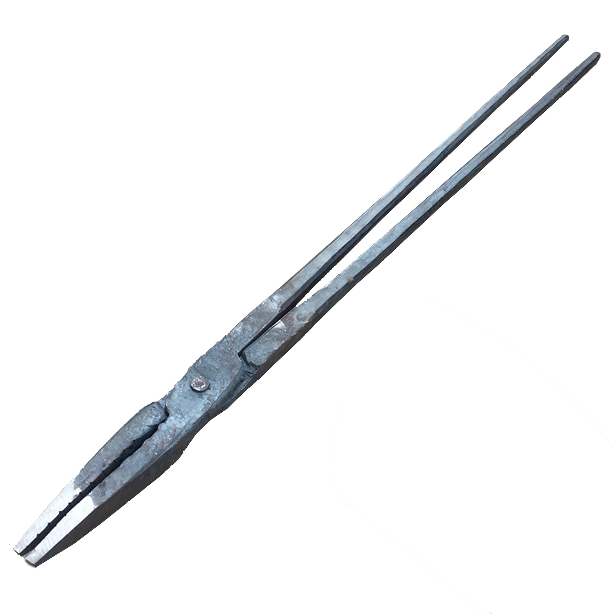 Tenaza de Forja Pinzas Planas Pinzas de Herrero para Anvil Vise Forge 80cm 3.0kg Tenaza de Forja Nariz Plana para Ingeniero Herrero