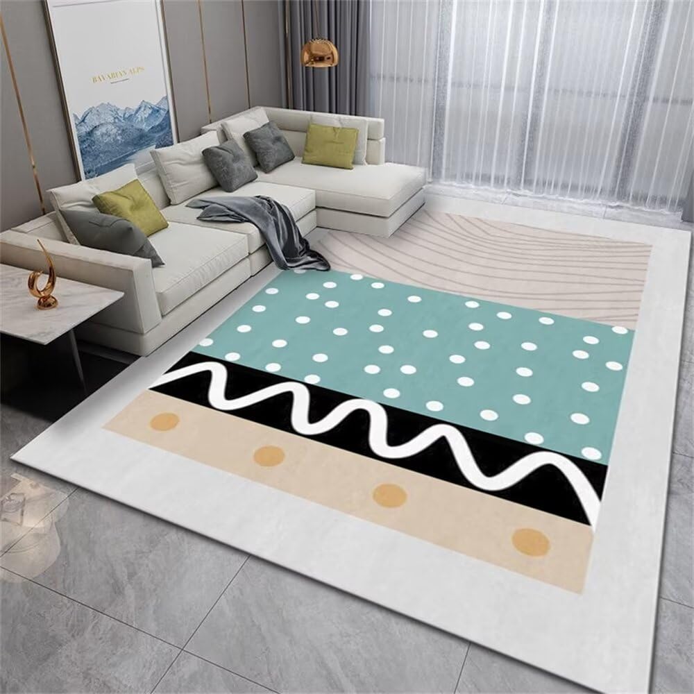 Tapis lavable en machine antibactérien et doux pour salon moderne
