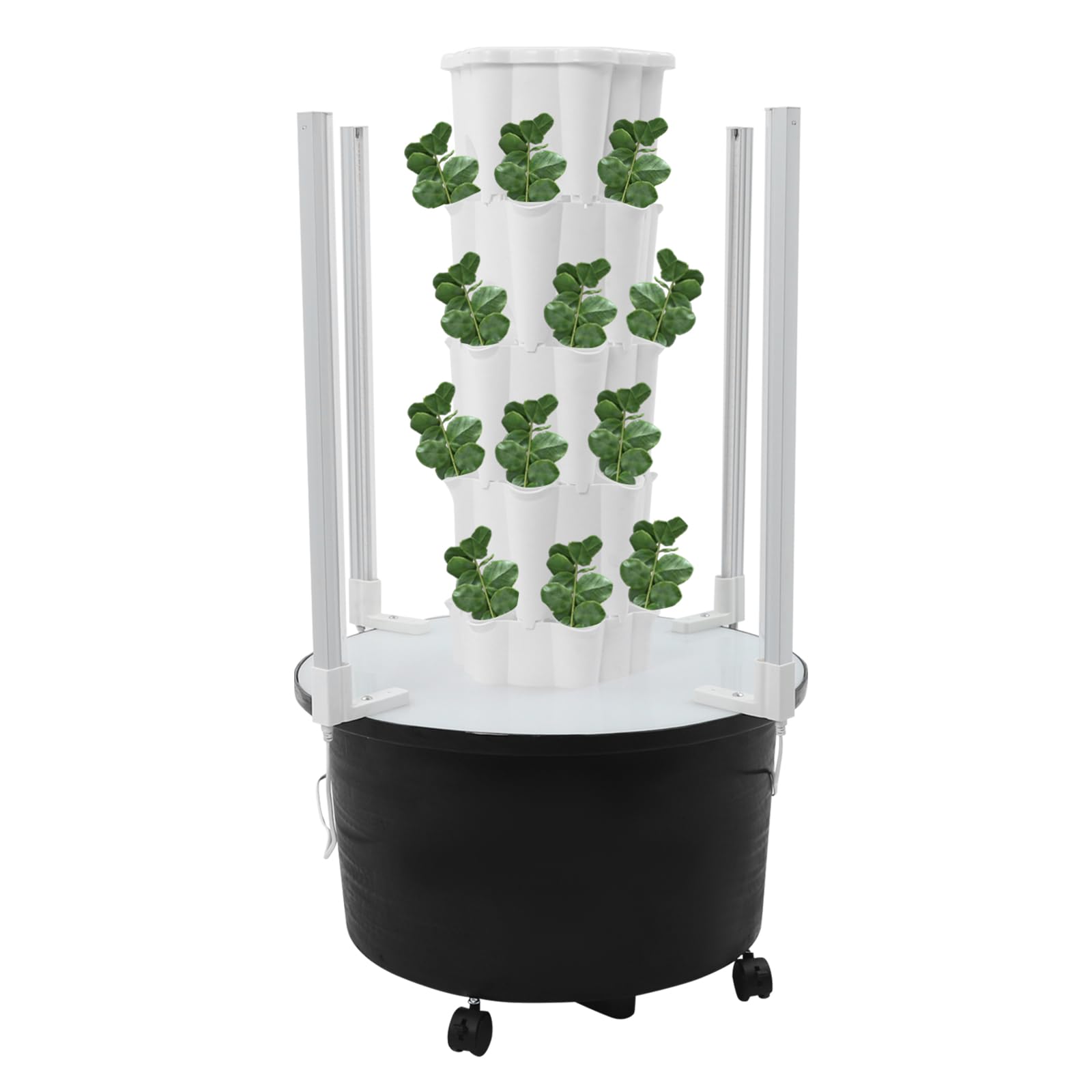Kit de cultivo hidropónico vertical, 4 niveles, sistema hidropónico