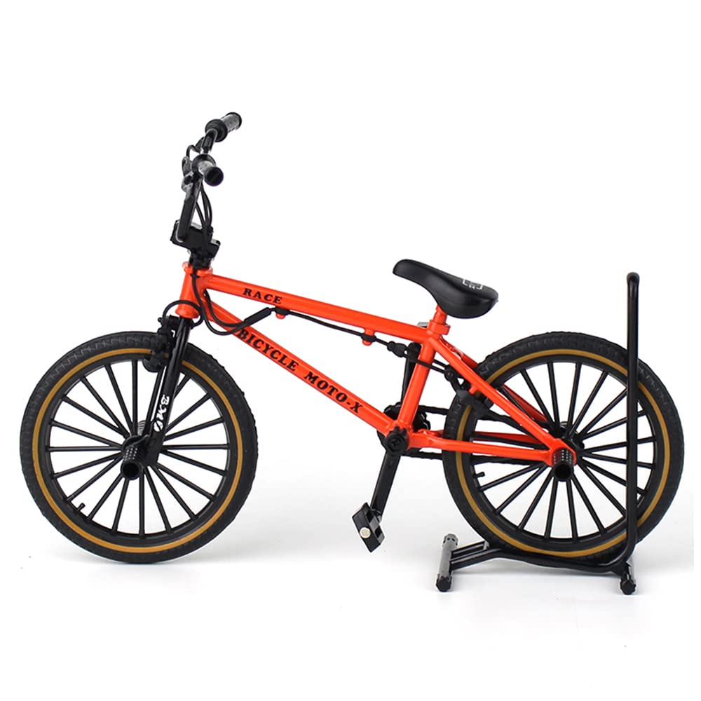 Jiahuade Mini Toy Bicycle, BMX Finger Bike, Finger Bicycle, Miniature Metal Bicycle, Model Bicycle, Mountain Bike, Model Bicycle (L)