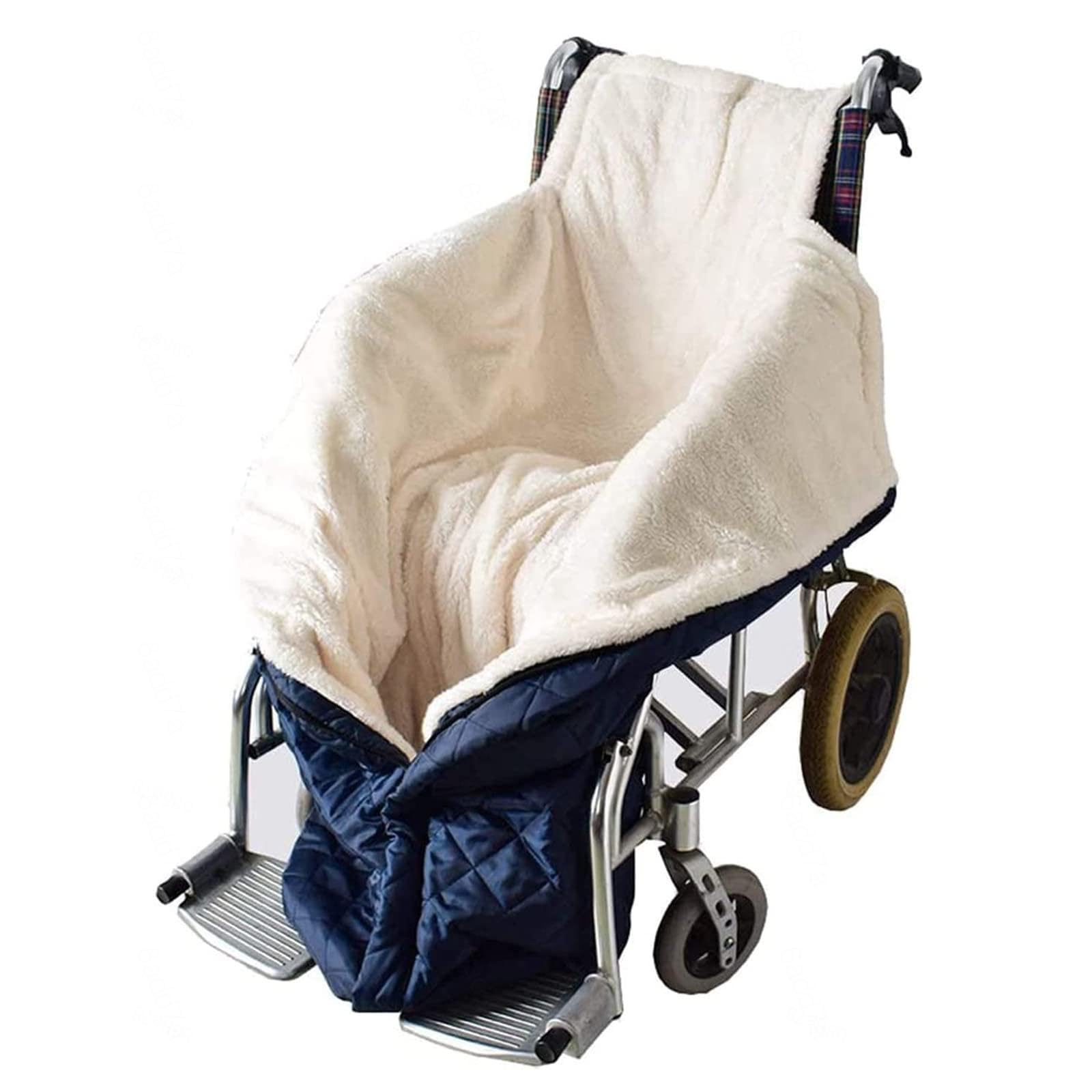 Manta para Silla de Ruedas para Adultos, cálida y cómoda, Ligera y Accesorio Universal para sillas de Ruedas manuales y eléctricas.