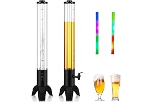 2 Pack Beer Dispenser 3 Liter/ 100oz Beverage Tower Dispenser Clear Tabletop...
