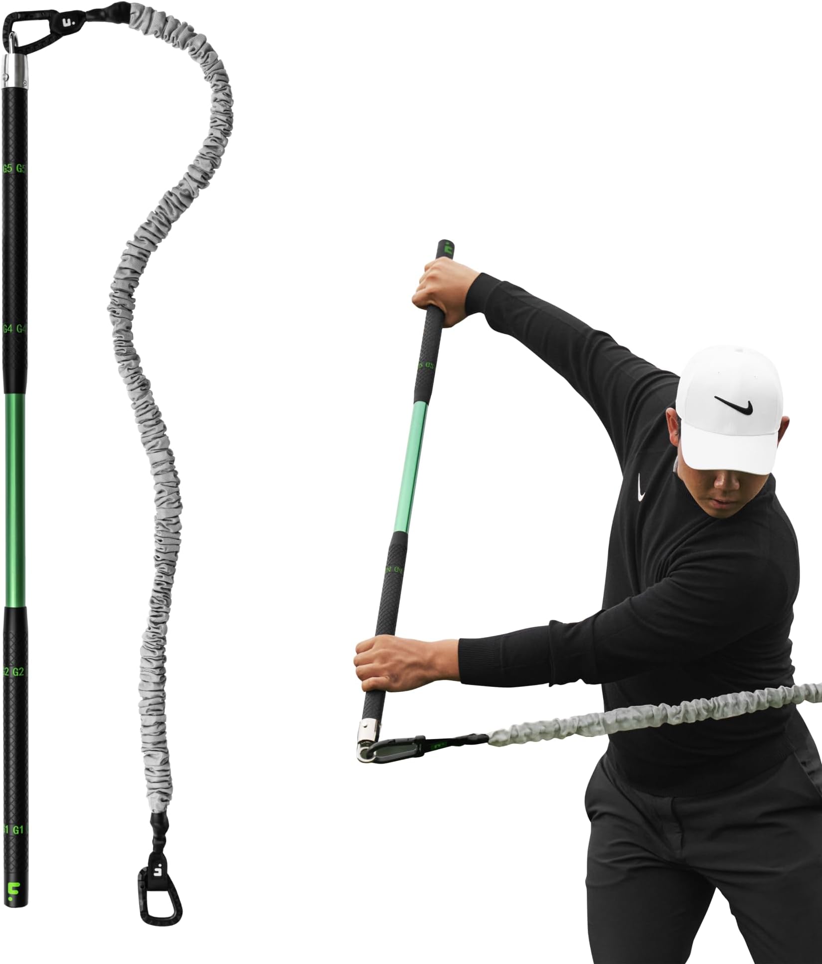GolfForever Swing Trainer – Golf Fitness & Training System for Strength, Flexibility & Swing Power – Includes Membership & Premium Training Bar for Golf-Specific Workouts