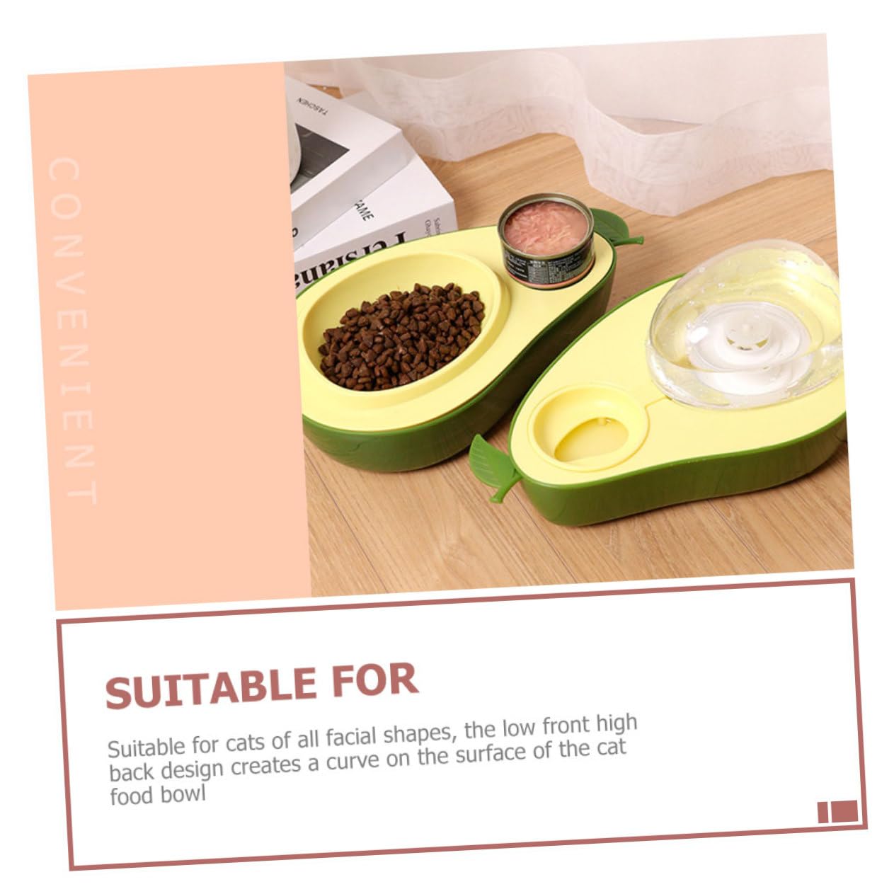 Haushalts Katzennapf aus Abs, Avocadoförmig für Katzen