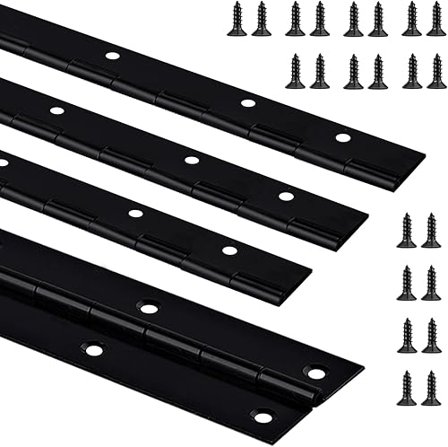 2 bisagras de piano resistentes de 12 pulgadas continuas y bisagras de piano con tornillos, bisagra de piano de acero inoxidable para gabinete, disponible en Yaxa Colombia