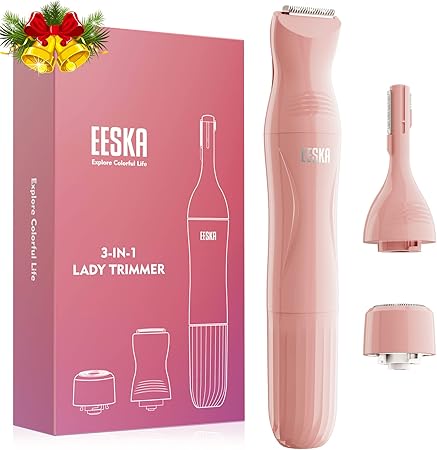 Amazon 電気シェーバー 女性 Eeska3 In 1 シェーバー レディース 眉毛シェーバー Vio シェーバー 電池式 まゆげ シェーバー 女性用 電動シェーバー フェイスシェーバー 電動カミソリ アンダーヘアー処理 顔 眉毛 脚 腕 脇 Ipx7防水 ピンク Eeska レディース シェーバー