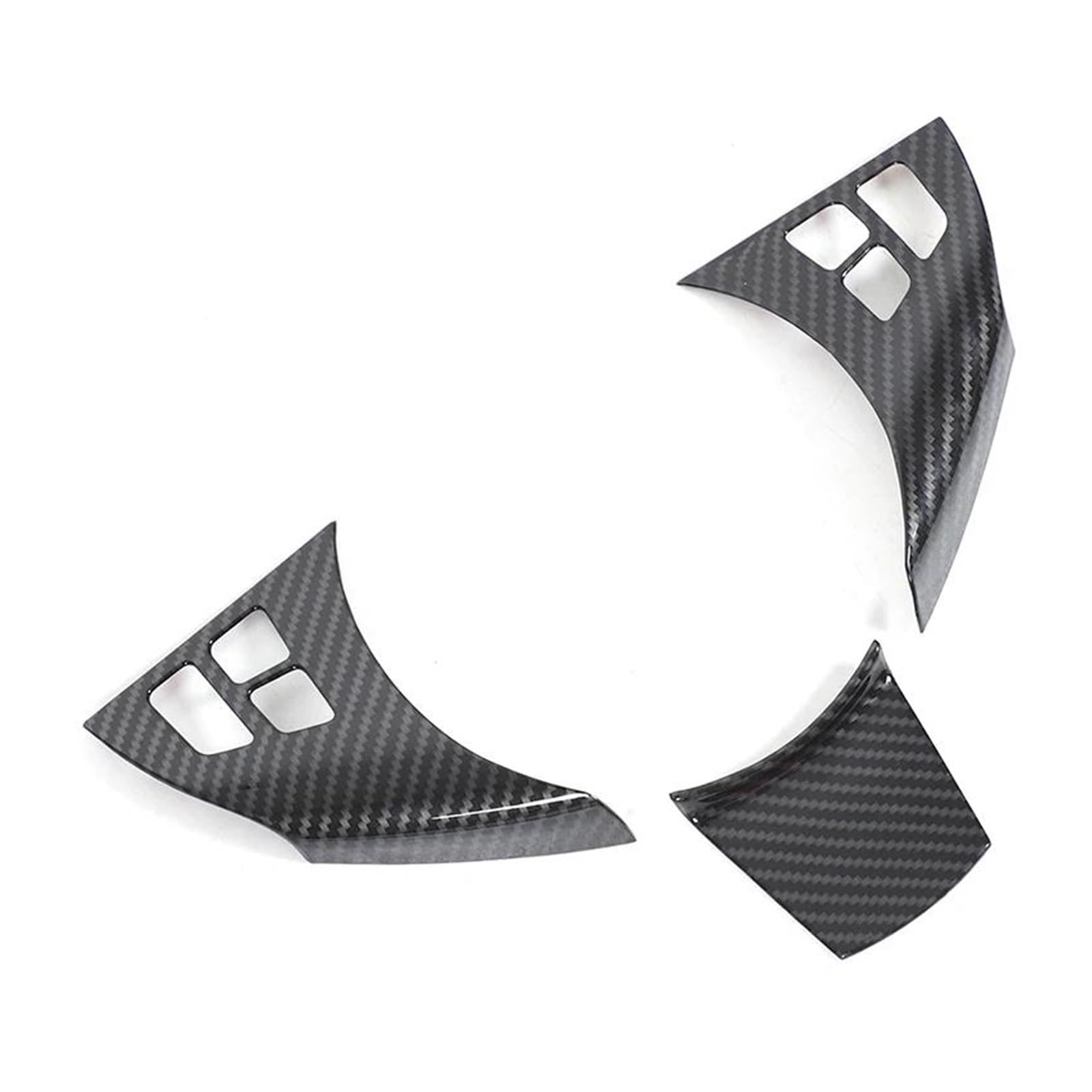 Car Steering Wheel Button Decorative Frame Stickers ABS Carbon Fiber for 6 Series E63 E64 2004-2009
