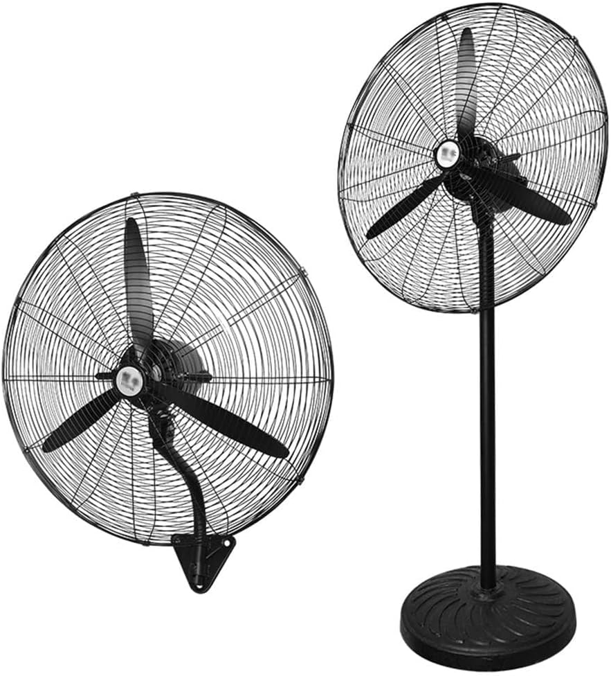 Industrial Wall-Mounted Fan with 3 Speed Settings, 120° Oscillation, Power Motor, Quiet Operation for Factory, Warehouse, Commercial, and Residential Use(500mm)