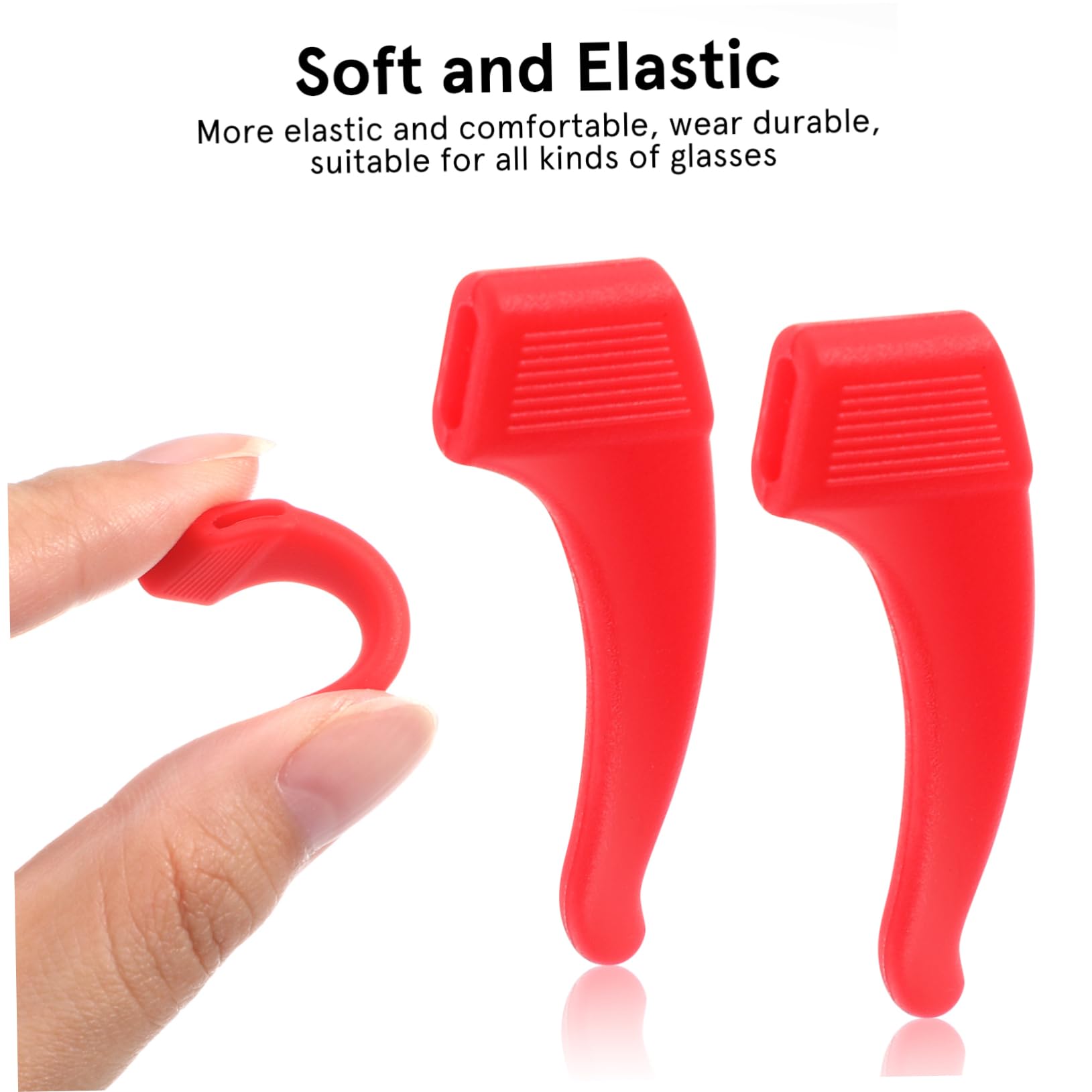 12paire Crochet Oreille Silicone Pour Lunettes Anti-dérapant Lot De Embout De Branche De Lunettes Support Pour