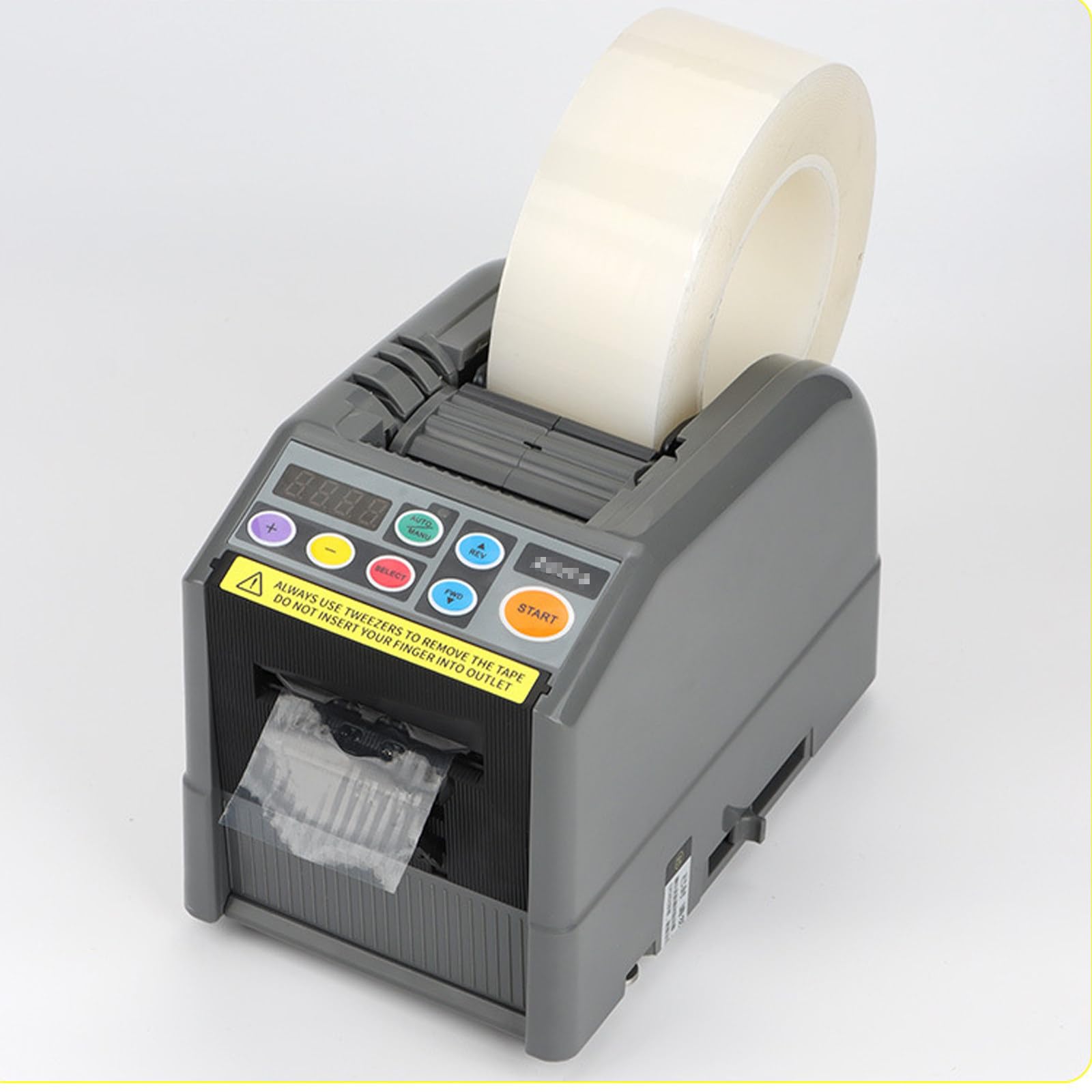 Lpoxuru Desktop Electric Tape Dispenser Machine, Accepts Up To 300mm Outer Diameter Tape Rolls, Compatible With Filament, Acetate Tape for Office & Factory Use