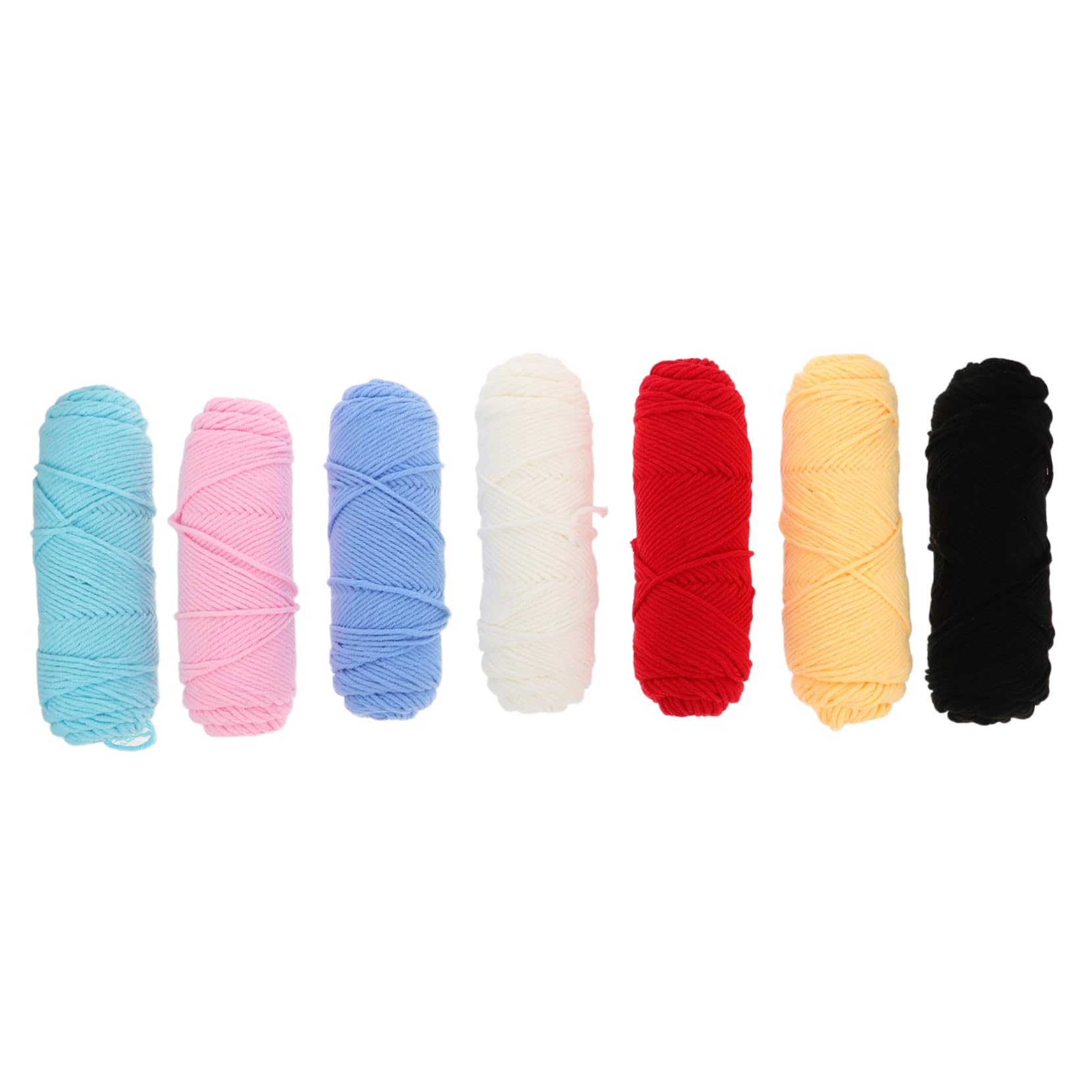 Yarn in Cotone 8ply, 7 Pezzi, per Fai e Uncinetto