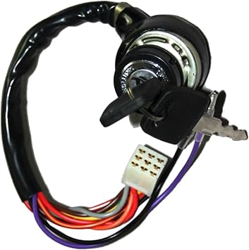 Motorcycle Electrical Equipment Ignition Switch Key Tank Cap Lock Compatible with Suzuki Qingqi Haojue Jingcheng AX100 A100 100cc 2-StrokeSwitch