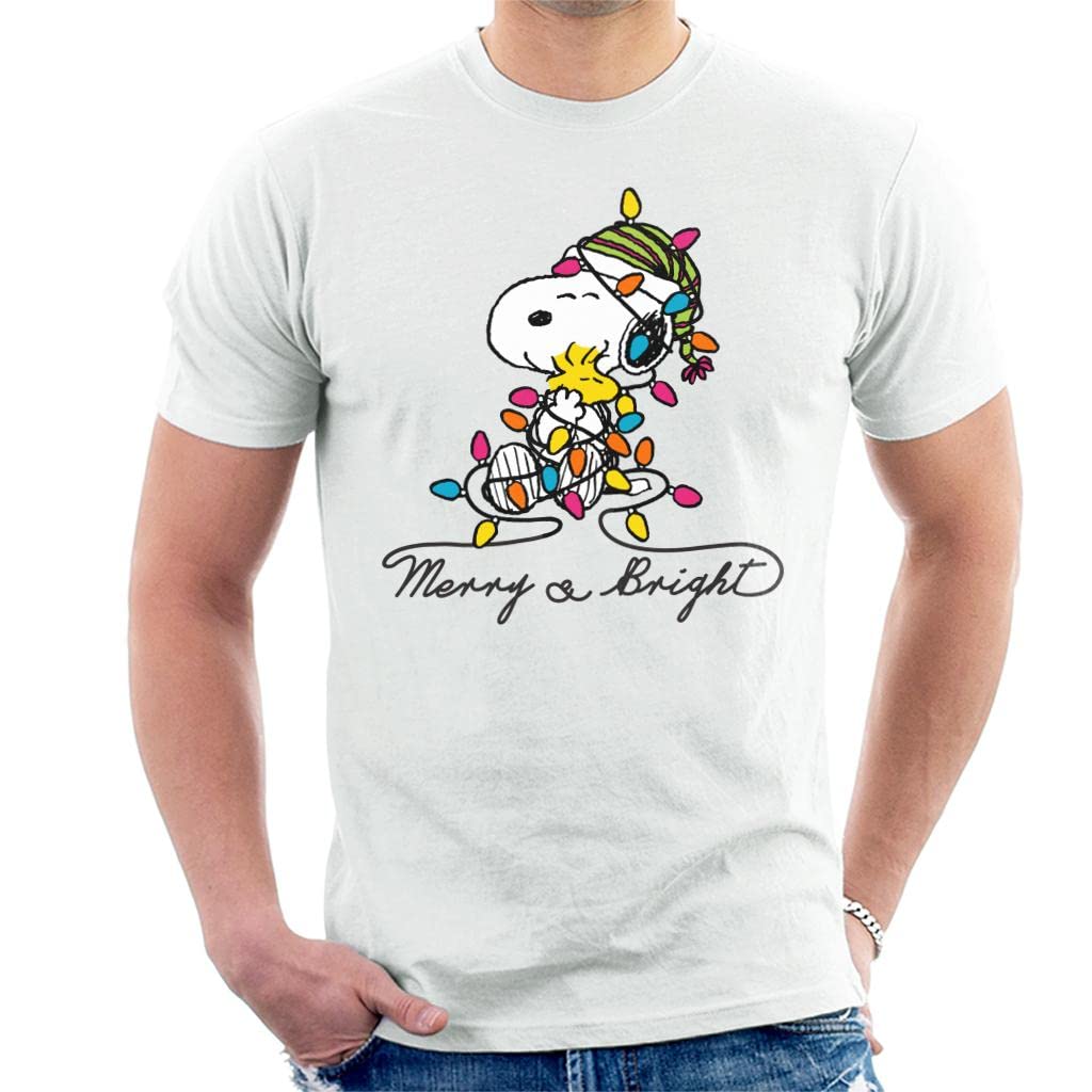 All+EveryPeanuts Merry and Bright Snoopy Christmas Men's T-Shirt