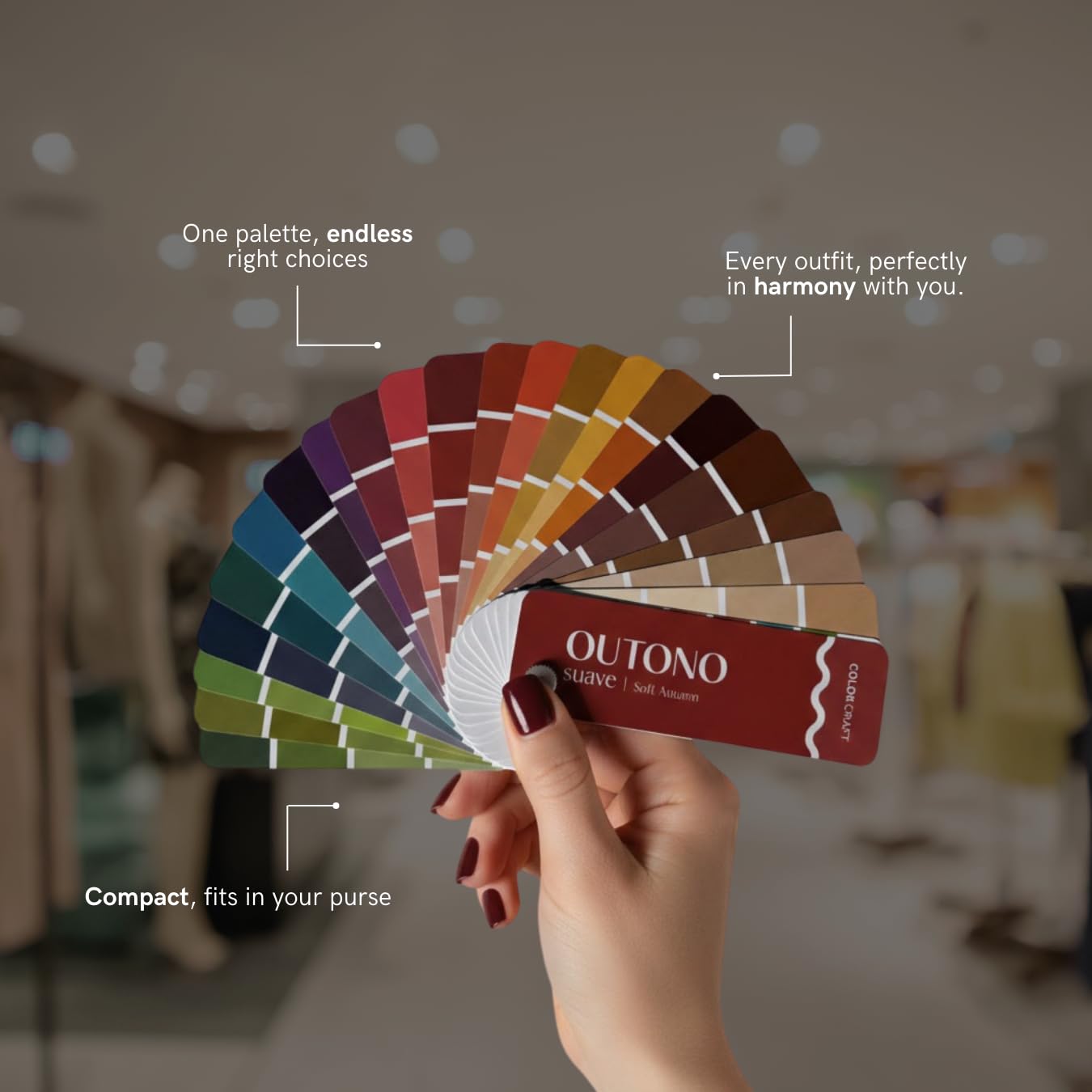 Soft Autumn Palette by Color Craft, Personalized Color Guide for Cost Saving, Smart Shopping, Outfit & Wardrobe Planning; Outono Suave/Otono Suave