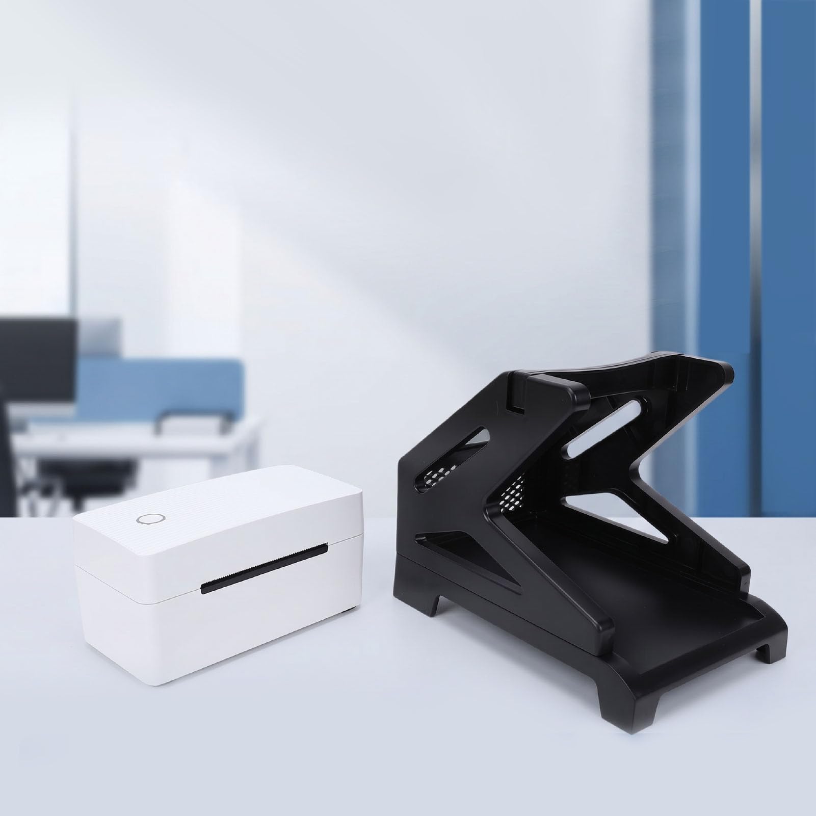 Jectse Stampante per Etichette Bluetooth Etichettatrice Termica per Spedizione da 150 Mm/s 203 DPI con Rilevamento Automatico della Carta per Etichette di Spedizione per Piccole (Spina europea)