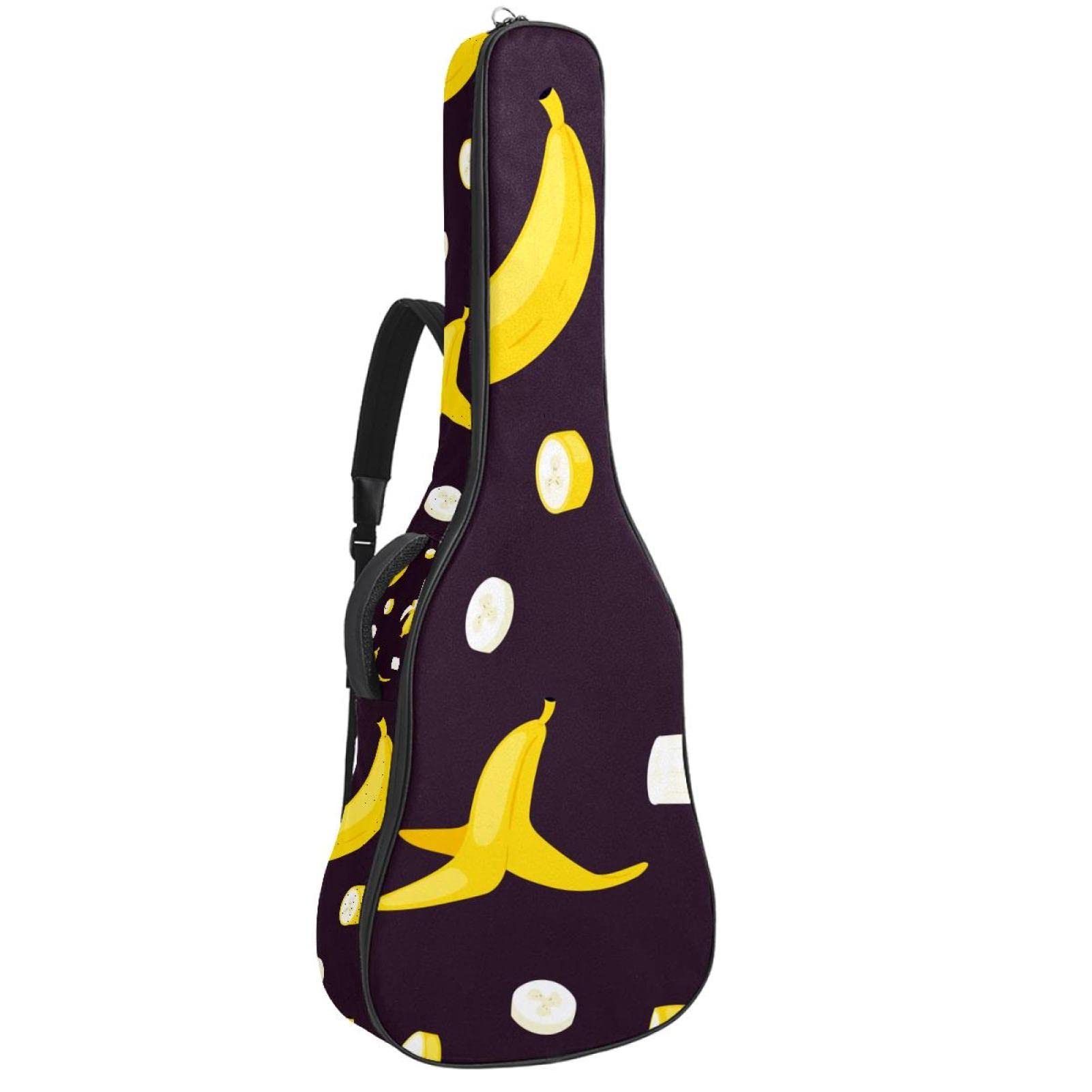 Torba na gitarę akustyczną wodoodporna gitara plecak gruby miękki wyściełany kolorowy tęcza biały jednorożec koń gwiazdy klasyczna gitara obudowa, Kolor6, 42.9x16.9x4.7 in, Organizer do torby