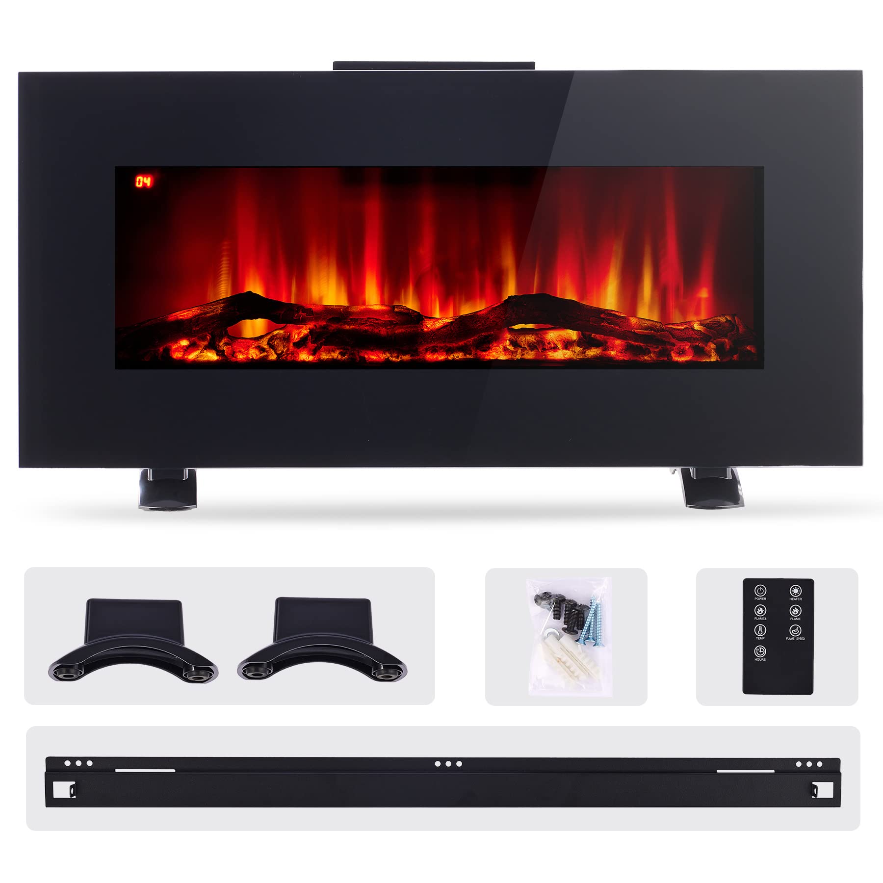 Buy COZ 85cm Freestanding Electric Fireplace 900W and 1800W Electric