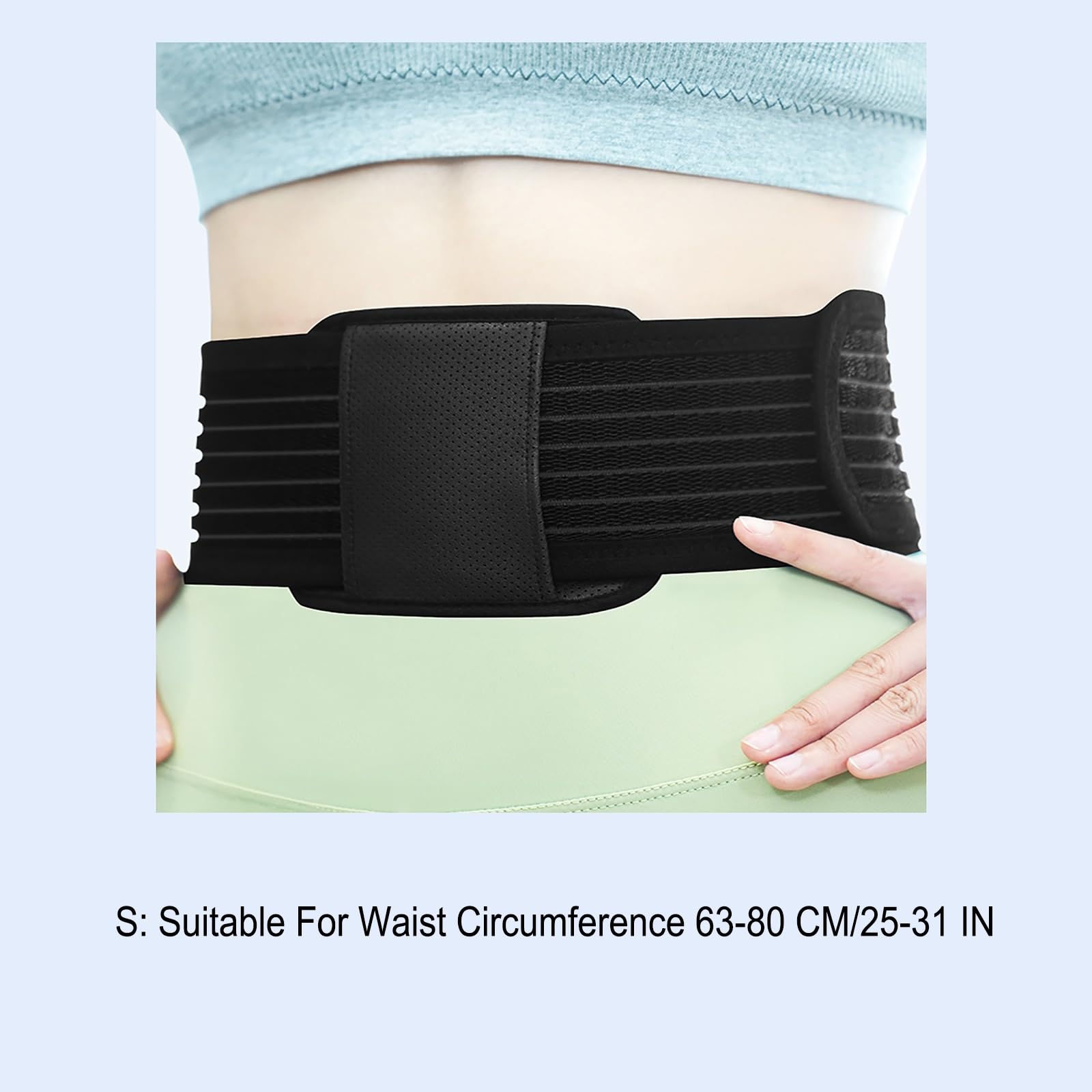 Fascia Ernia Ombelicale per Uomo e Donna Fascia Addominale Post Operatoria per Donna e Uomo con 2 Cuscinetti di Compressione Unici(Small)