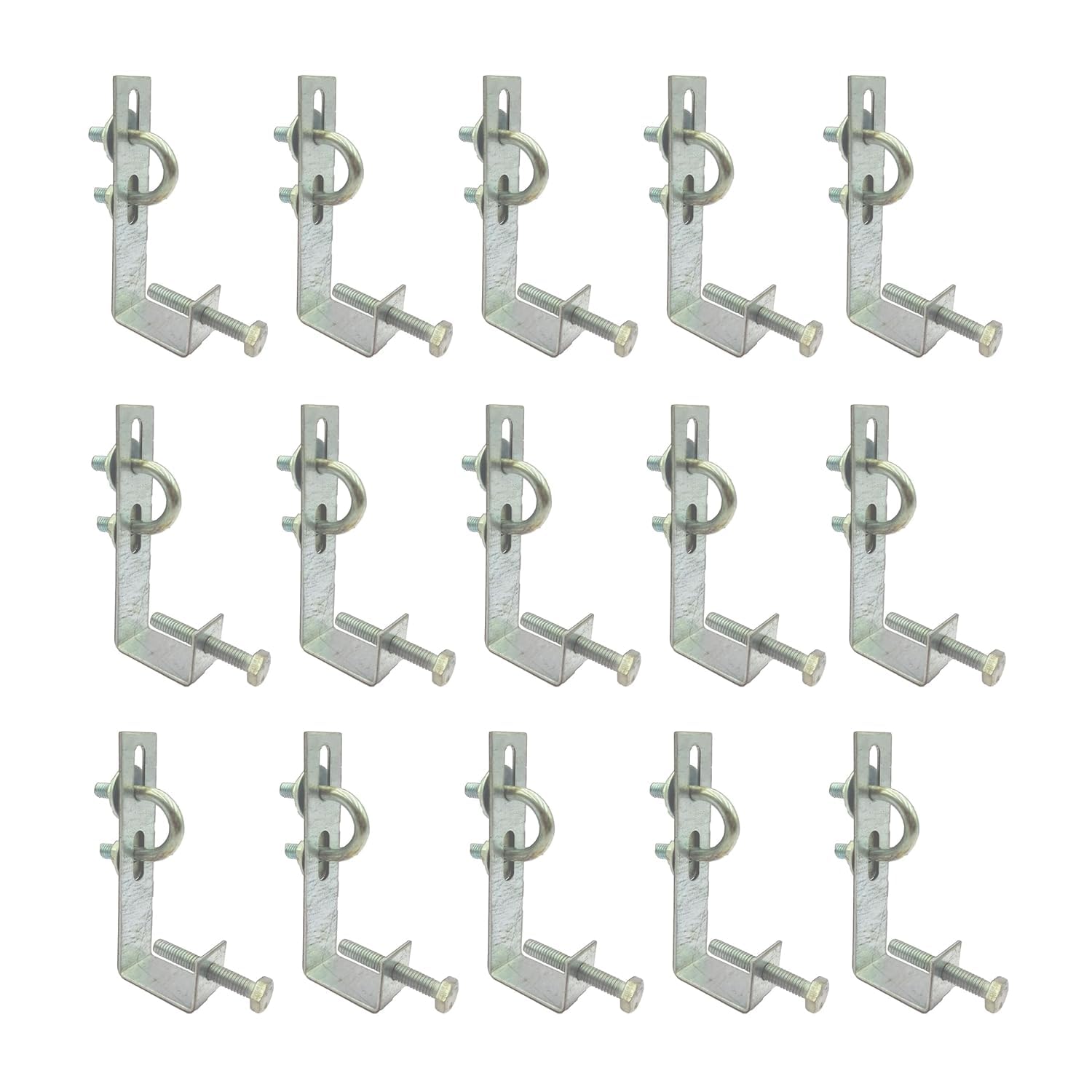 Solar Panel Cleaning Setup Pipe Support Clamp, L-Shaped Mounting Bracket, Adjustable Installation and suitable for any solar panel | Size 1/2'' (Set of 15 Pieces)-image-33