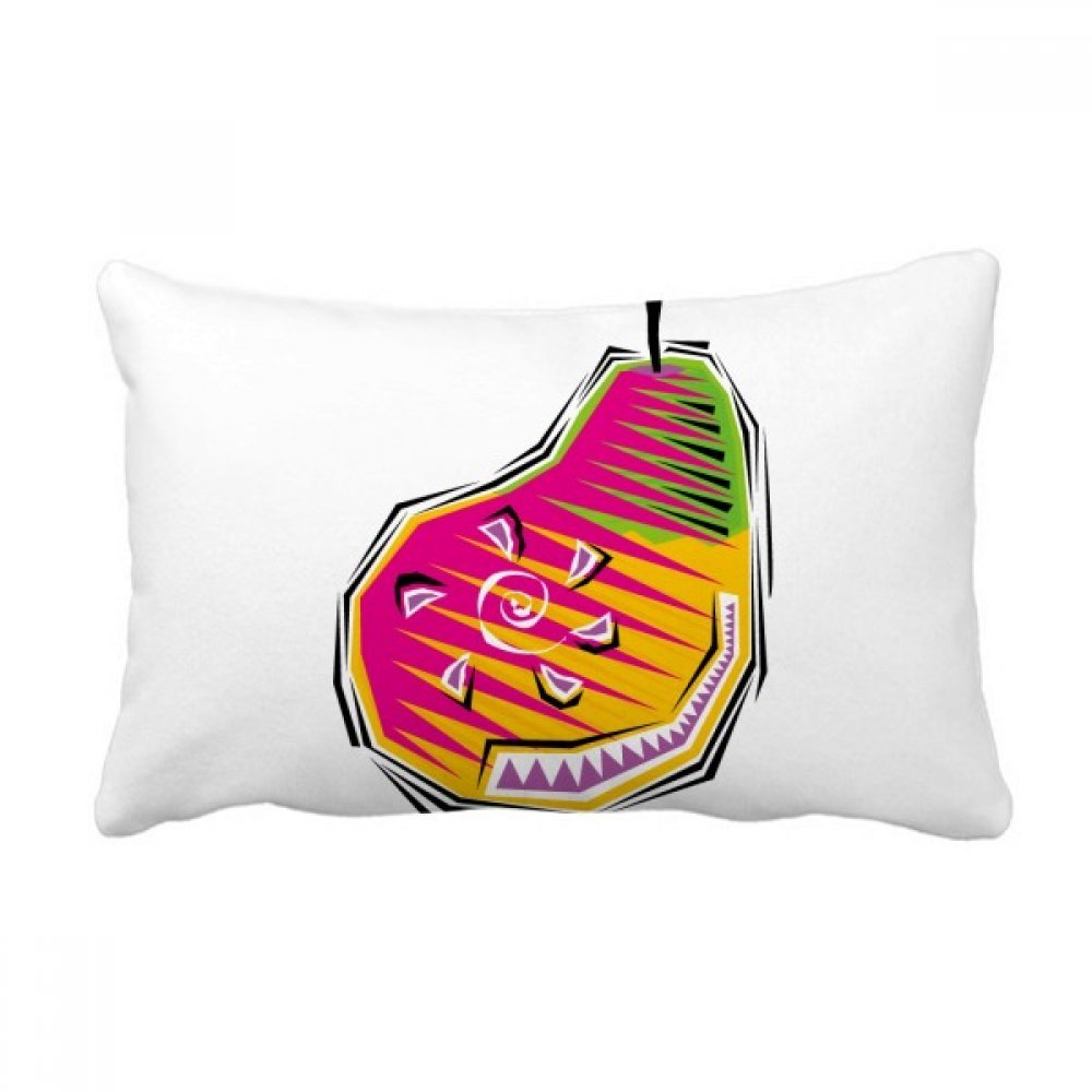 Coussin de décoration poire mexicaine illustration artistique multicolore
