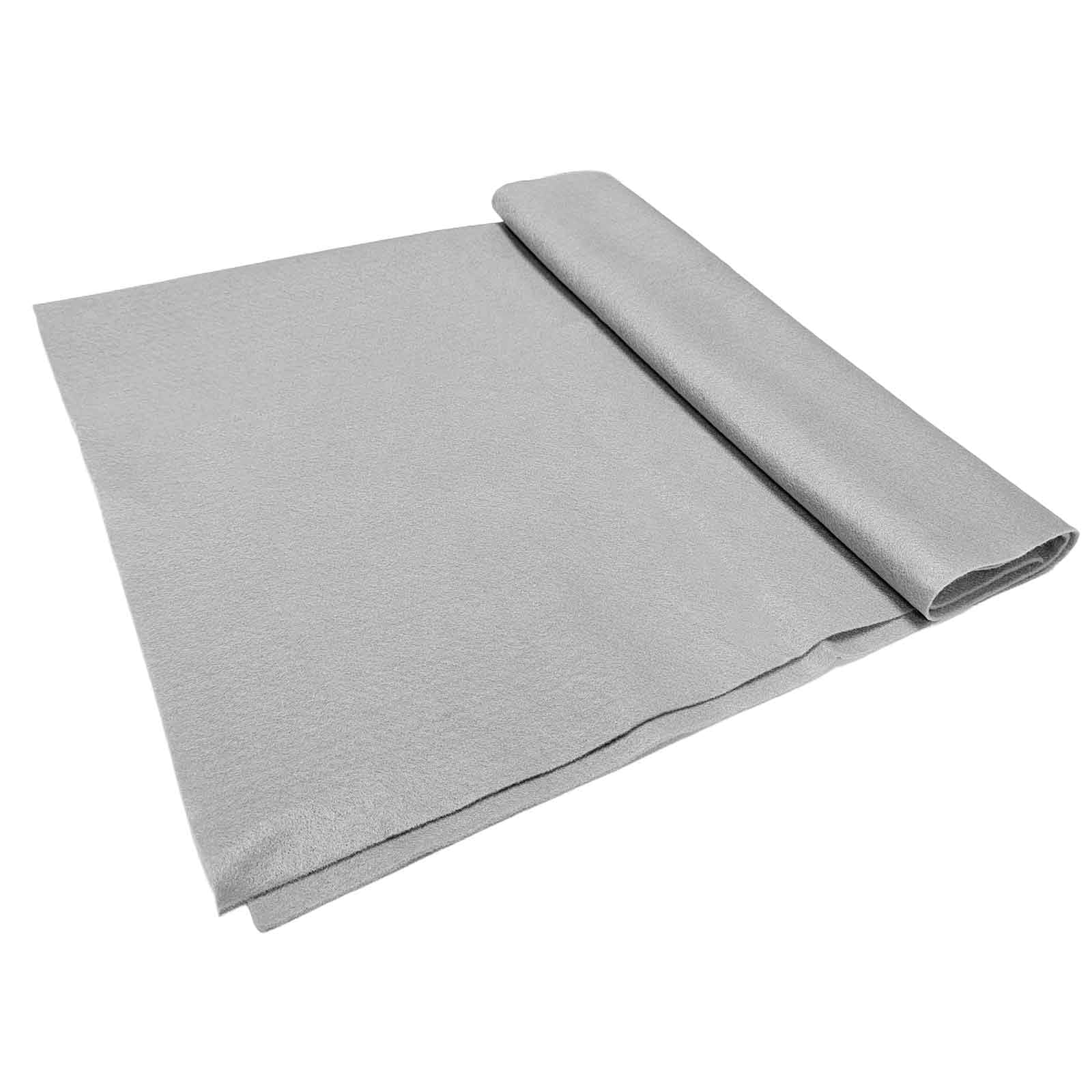 Jtnohx Grey Felt, Felt Fabric for Crafting, Soft Fabric Sheets for Art and Sewing Projects 1.4mm Thick 91x225CM Flexible