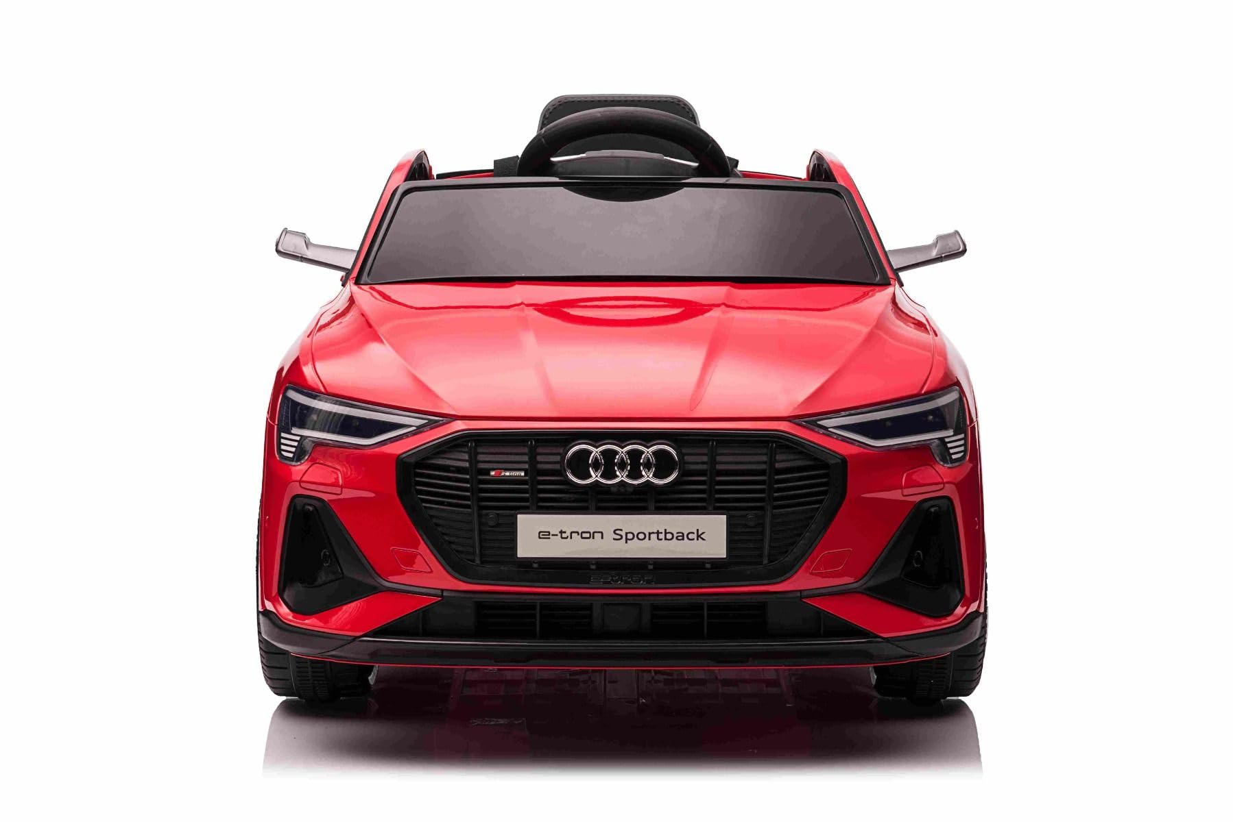 Voiture électrique pour Enfants 12V Audi E-tron Sportback, Rouge, avéc télécommande 2,4 GHz, Mp3/USB/AUX, Suspension, Batterie Lithium, éclairage LED, 2 x 25W Moteurs, Licence Originale