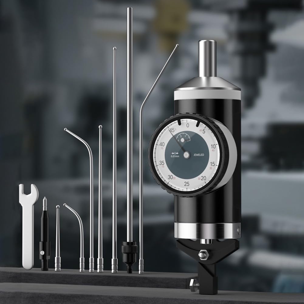 Leva per indicatore di quadrante, risoluzione 0,01 mm, leva meccanica | Risoluzione 0,01 mm, precisione <± 0,02 mm, affidabilità meccanica, pronto per officina, calibro preciso