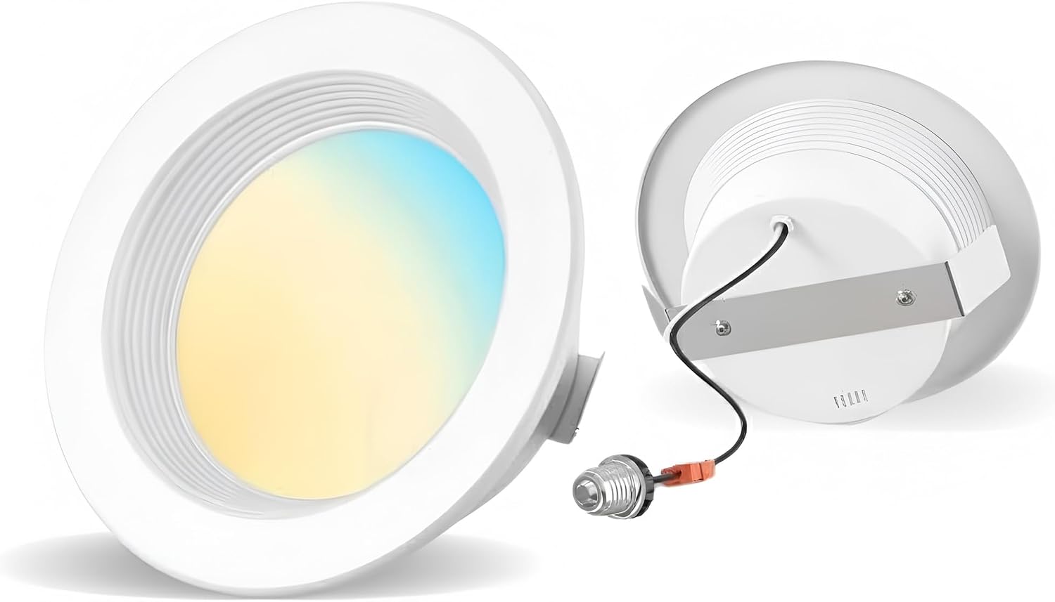 4 Inch LED Recessed Lighting - 5CCT Retrofit LED Can Light CRI>90 2700K-5000K Dimmable Downlight, 120V 10W 750LM Can Lights for Ceiling with Metal Baffled Trim - ETL & FCC