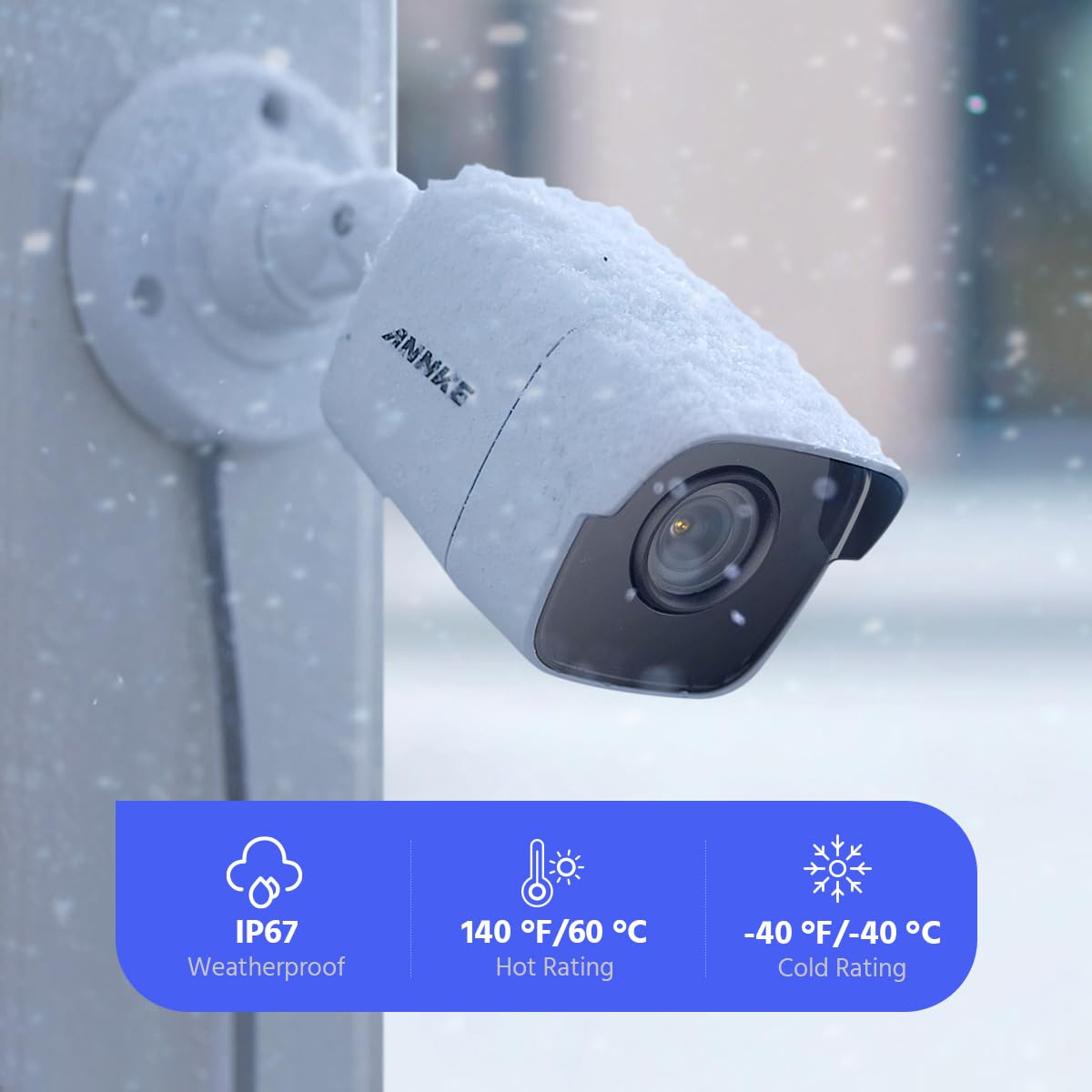 ANNKE E800 8CH 8MP Ultra HD Video Überwachungssystem 1TB Festplatte 8 Kanal 4K(8.0MP) DVR Recorder mit 8Megapixel 3840 * 2160 Outdoor Bullet Überwachungskamera Set 30M IR Nachtsicht Bewegungserkennung