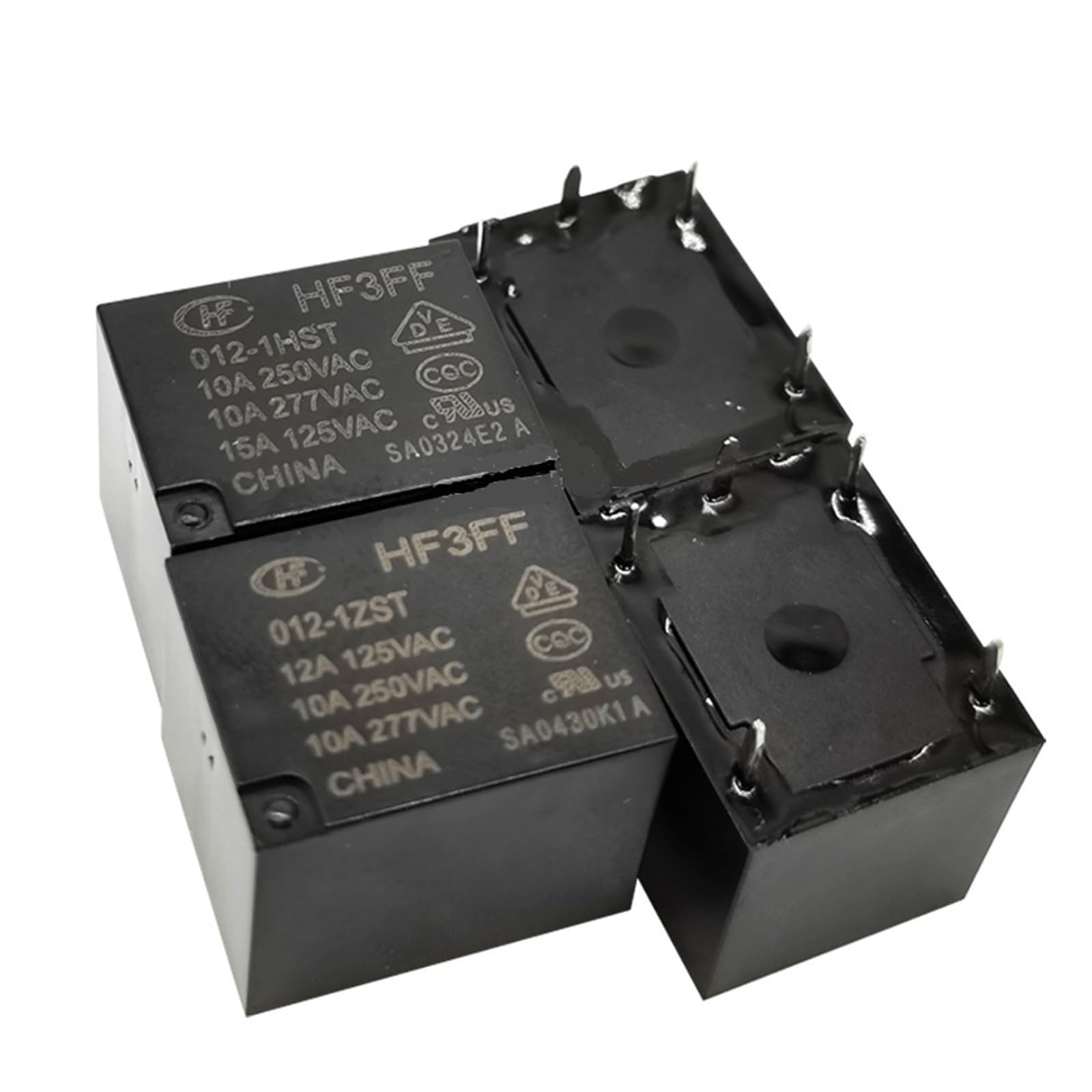 Relais HF3FF-012 12V commutation haute capacité 15A pour commutation sécurisée