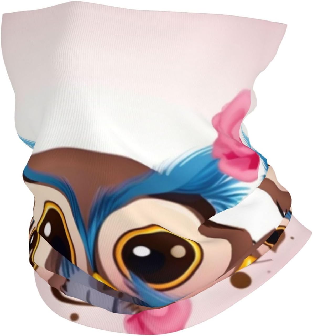 Cute Owls Neck Gaiter UV Sun Protection Face Mask Scarf Cooling Breathable Face Cover for Men Women Elastic Balaclavas Versatile Bandana, Sun & Wind-proof for Skiing Hiking