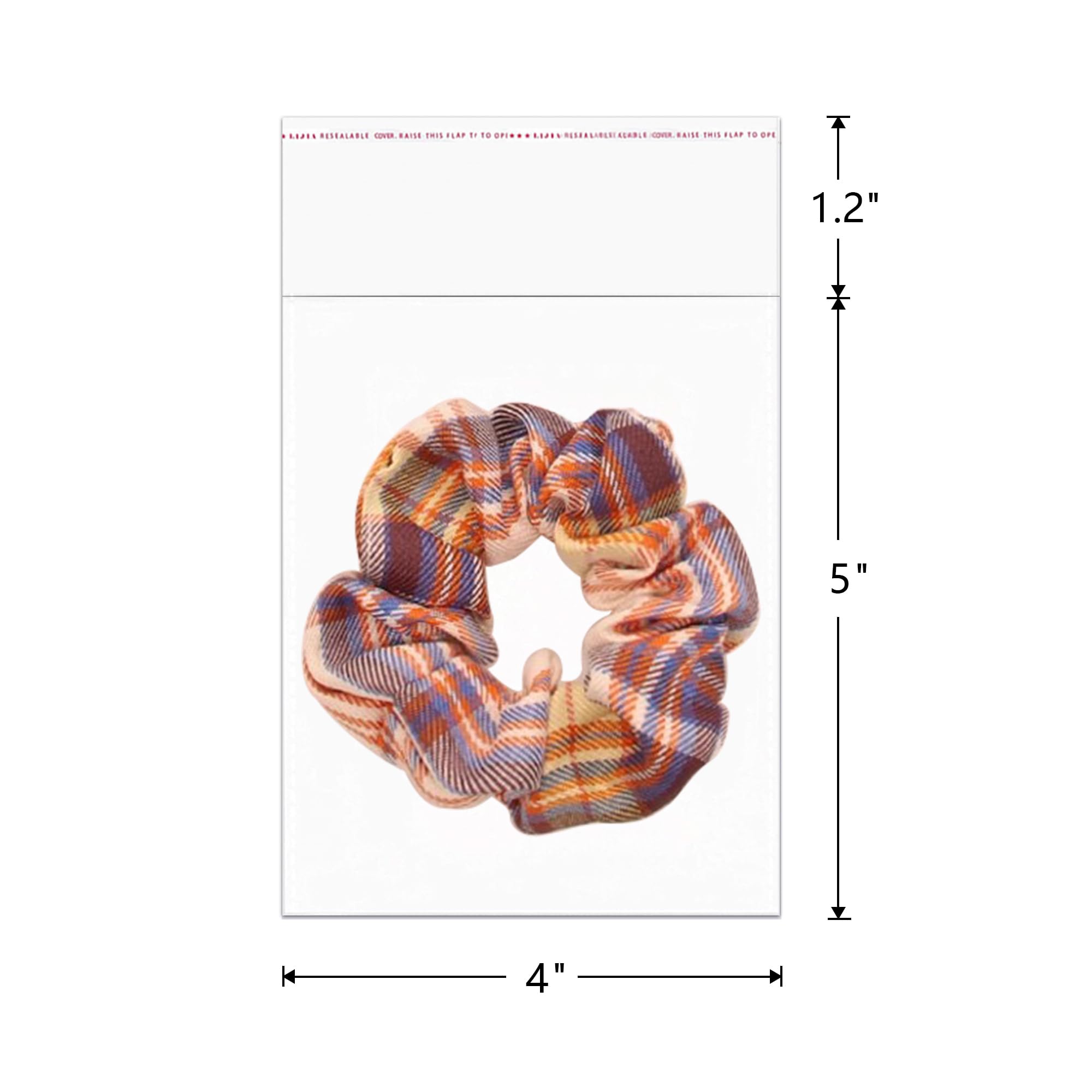 Bolsas de celofán autoadhesivas transparentes de 10 x 12,7 cm, 300 unidades, bolsas de celofán OPP para caramelos, joyas, collares, aperitivos, nueces, embalaje de regalo, envoltorios decorativos