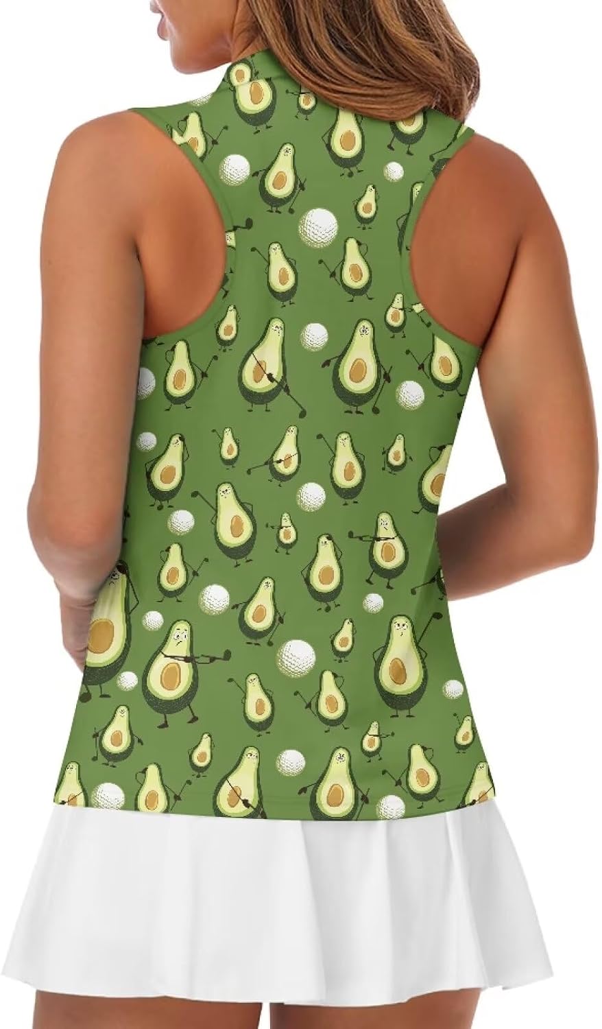Sleeveless Collared Golf Shirts for Women, Zip Tank Tops Polo Shirts, Golf Shirt Women Sleeveless for Summer