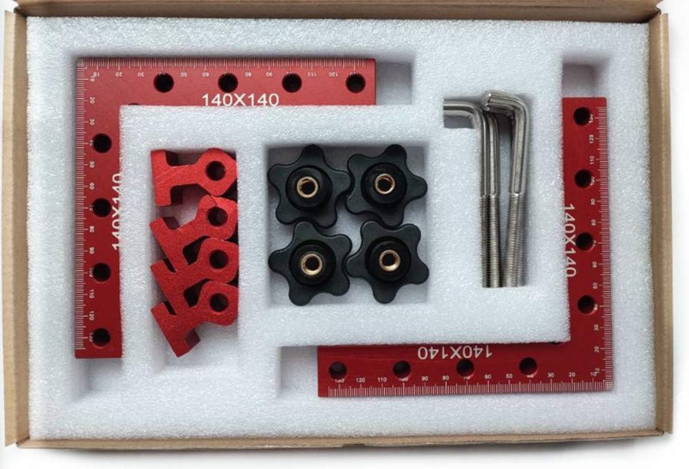 Crаzу Dеаlѕ Szliyands 90 Degree Positioning Squares Right Angle Clamps 5.5 x 5.5(14 x 14cm) Aluminum Alloy Woodworking Carpenter Corner Clamping Square Tool for Picture Frame Box Cabinets Drawers