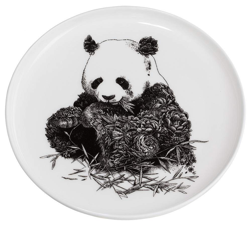 Maxwell & Williams DX0528 Giant Panda Plate - Black and White