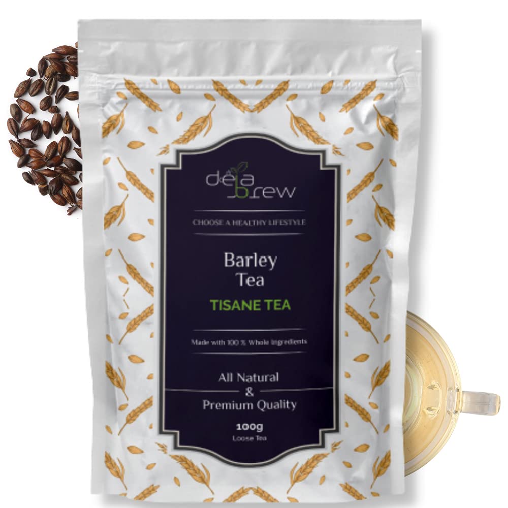 Deja BrewBarley Tea - 100g Whole Loose Tea (25 cups) | Roasted Barley Seeds | Made With Real & Natural Ingredients | Healthy Coffee Replacement | Caffeine Free | HERBAL - TISANE TEA