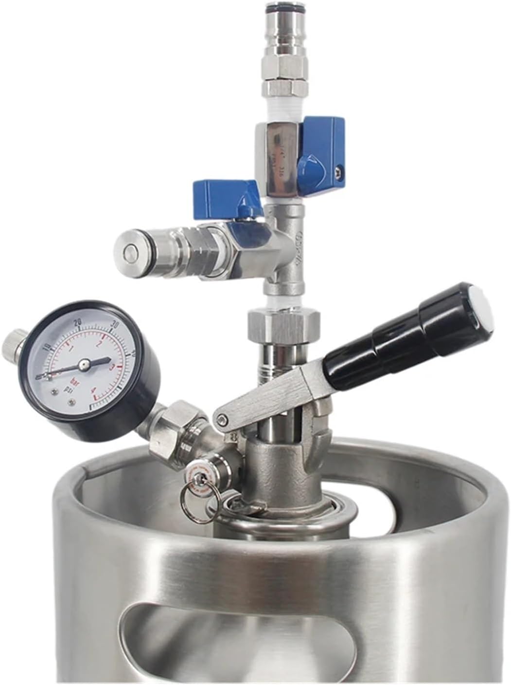 Brewing Equipment Ball Lock Conical to Commercial Keg Pressure Transfer Kit Oxygen Free Closed Pressure Transferring Beer from Fermenter to a Keg Brewing Equipment(NO Coupler)