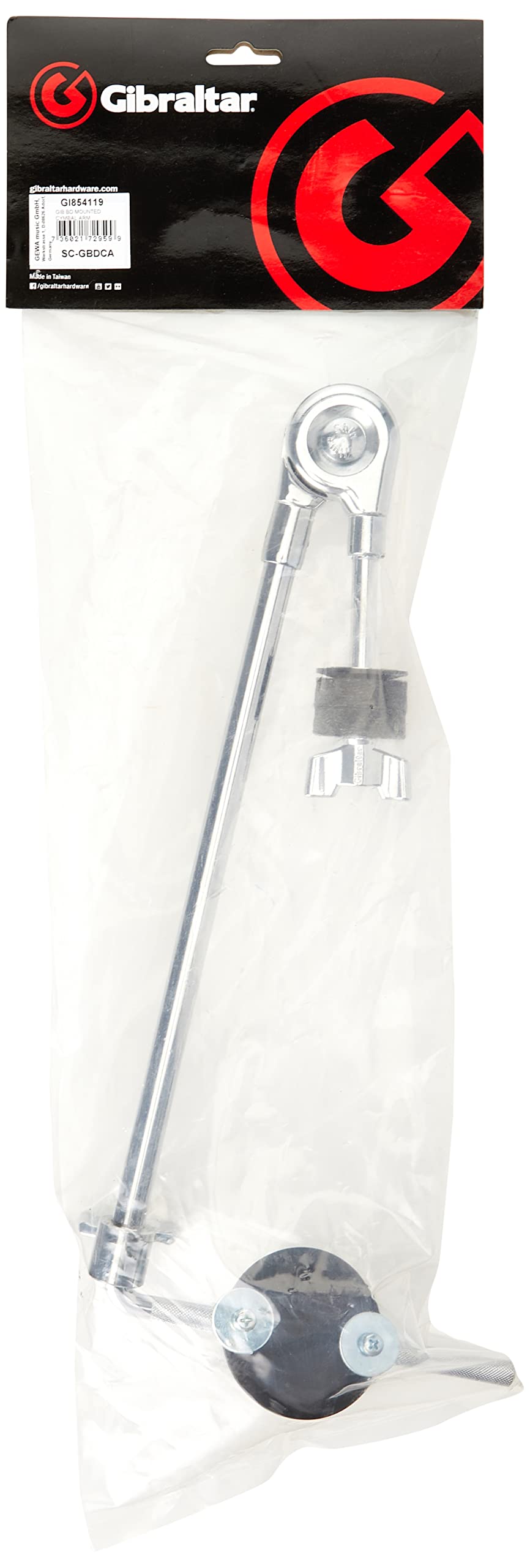 Gibraltar Asta piatti bracci supporto piatti Montaggio su grancassa, 12" SC-GBDCA