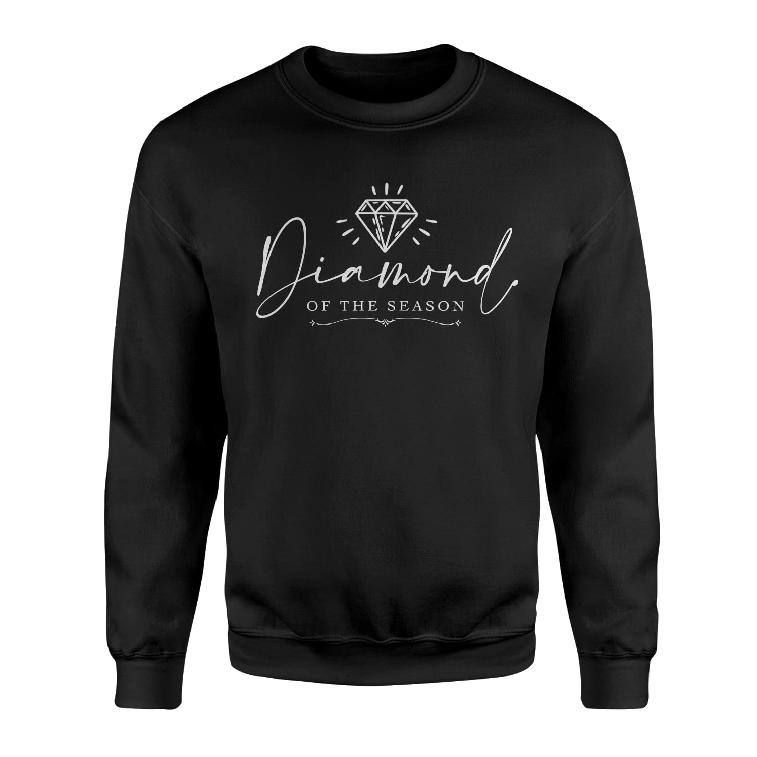 Willow Gifts Girls Black Diamond Of The Season Jumper Sweatshirt Regency Period Drama Tv Novel Book Series London Family Bee Gossip Lady Whistledown High Society Gifts Present (, Medium)