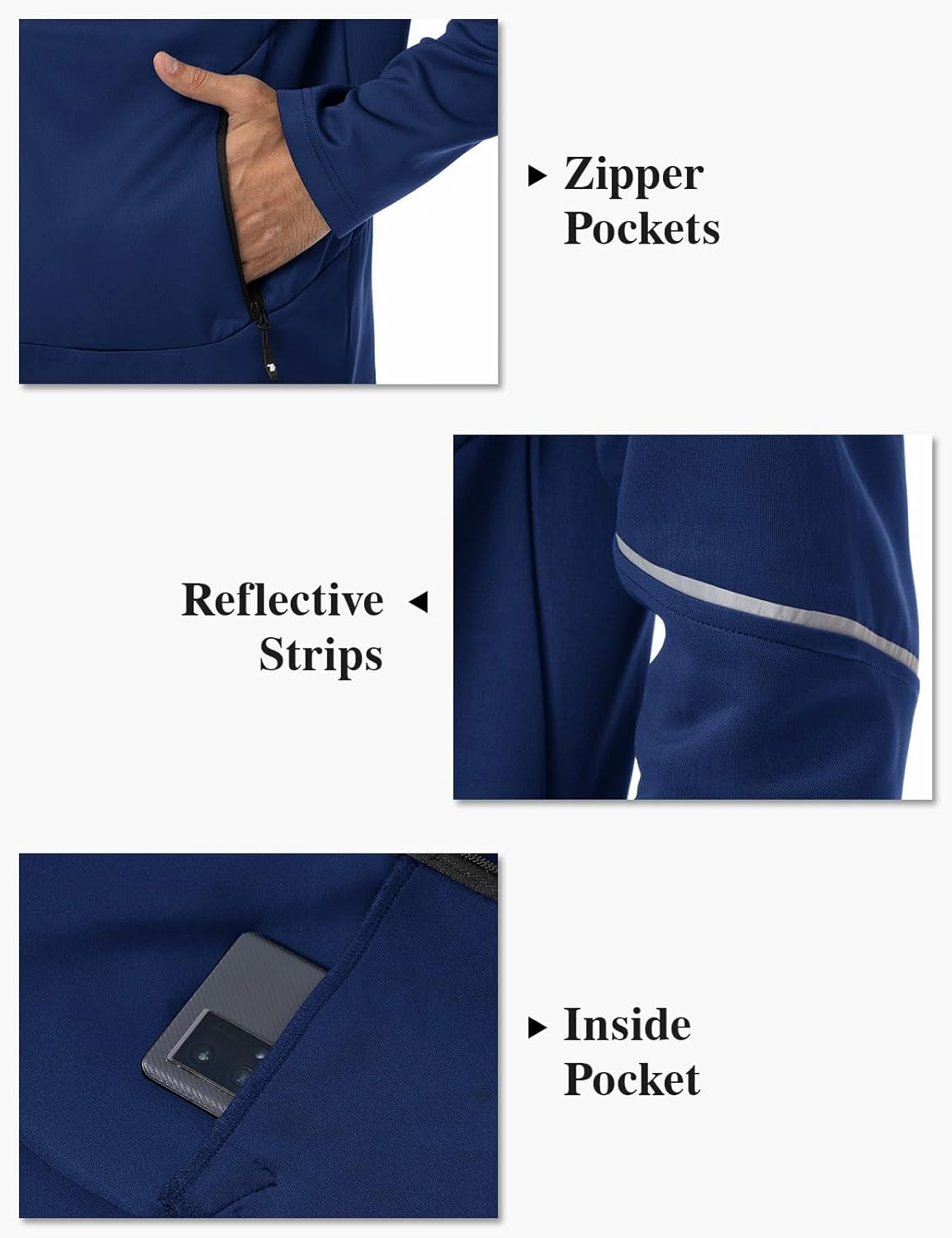 TBMPOY Men's Hooded Tracksuits Sweatsuits 2 Piece Sets Jogging Track Sweat Suit Workout Gym Warm Up Outfits with Hoodie - Image 4