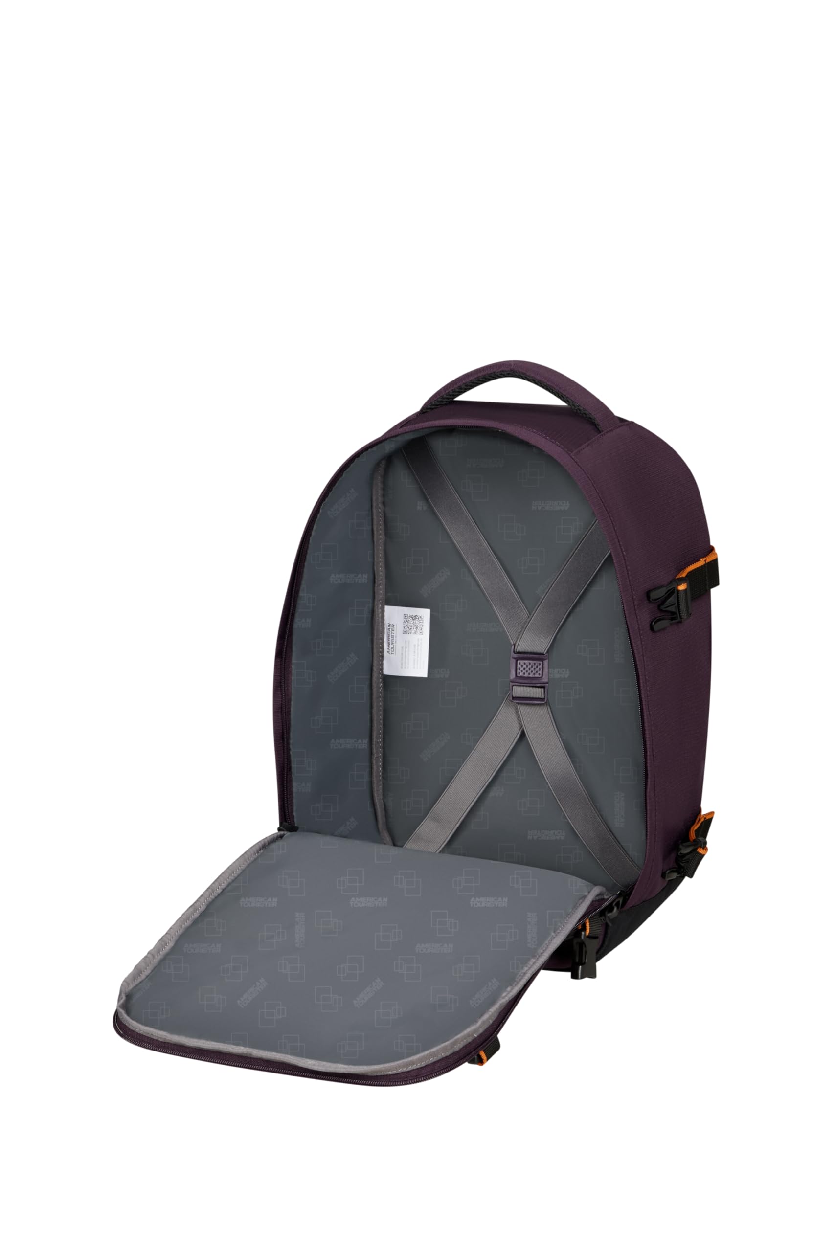 American Tourister Take2Cabin - Borsa da cabina Ryanair 25 x 20 x 40 cm, 24 L, 0,40 kg, Bagaglio a mano, Zaino per aereo S Underseater, Viola (Dark Plum)