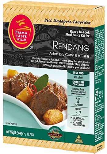 Prima Taste Rendang Curry Sauce Kit, 12.7-Ounce Box