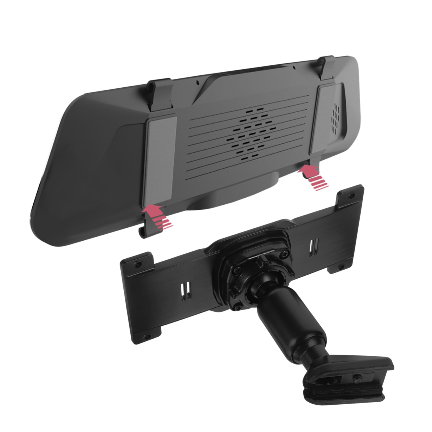 Anneome Rearview Mirror Bracket for Secure Installation Universal Aluminum Alloy Back Plate for Dash Cam Easy to Install Car Mirror Holder Compatible with Various Vehicles - Image 4